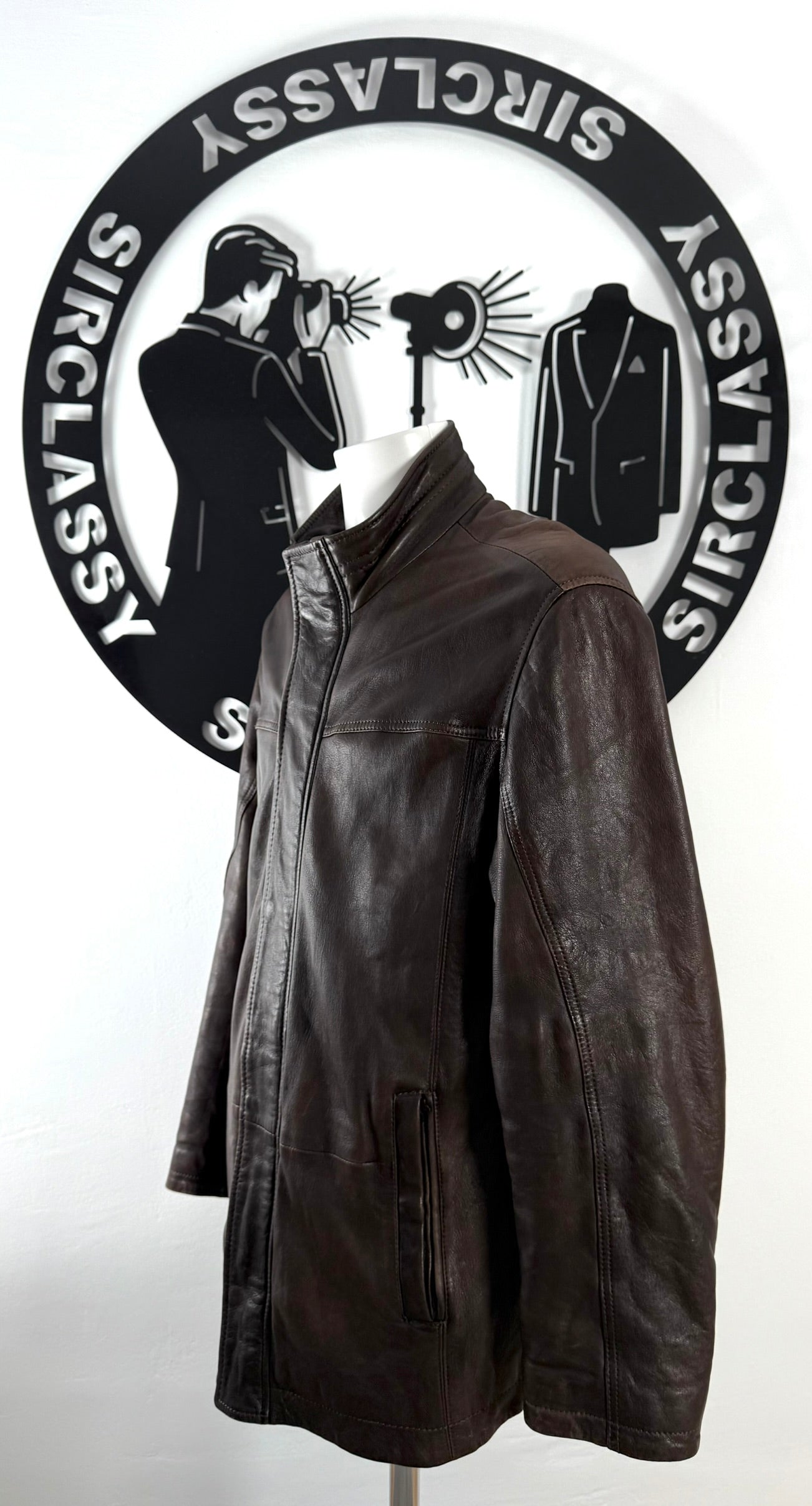 Abrigo de piel Bugatti (XL)