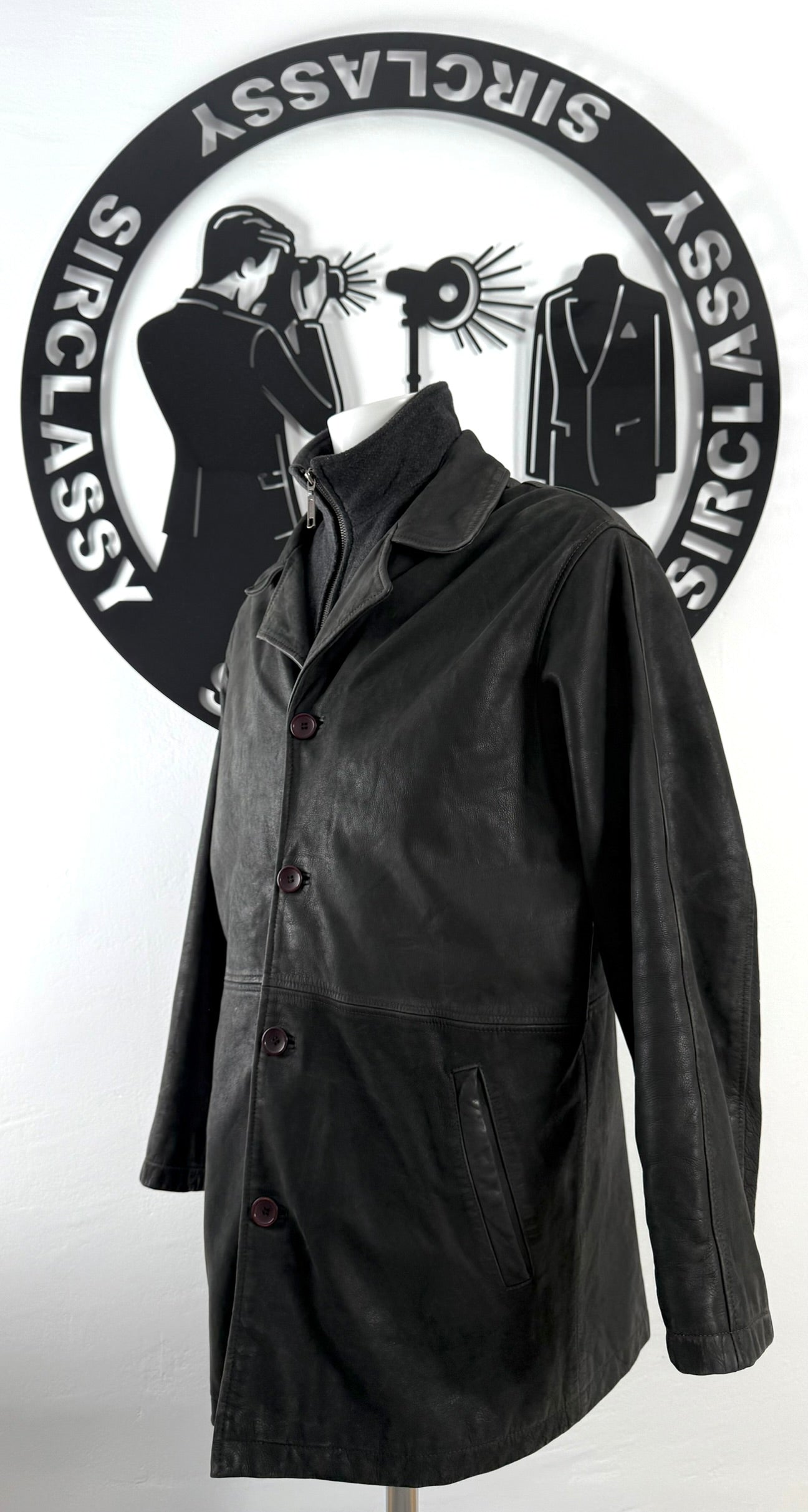 Abrigo de piel Pierre Cardin (L)