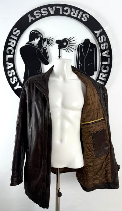 Abrigo de piel Bugatti (XL)