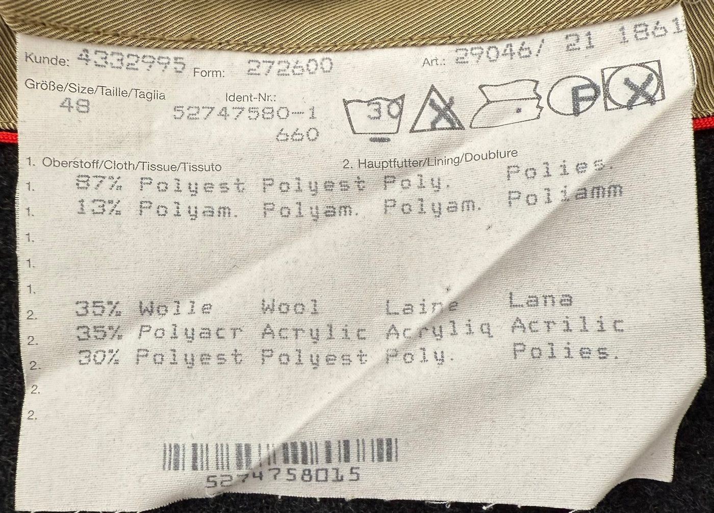 Abrigo Bugatti (XL)