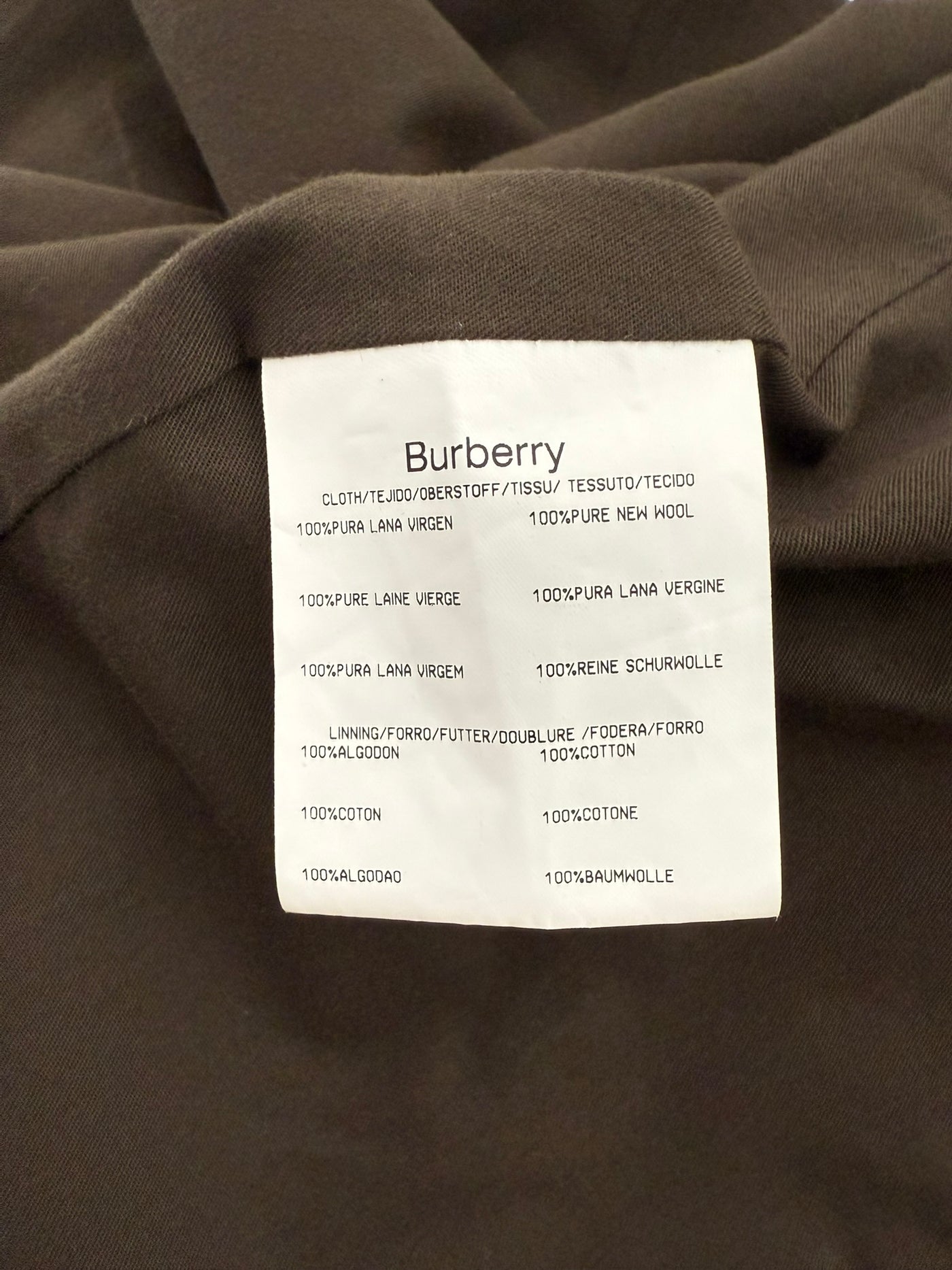 Abrigo Burberry (XL)