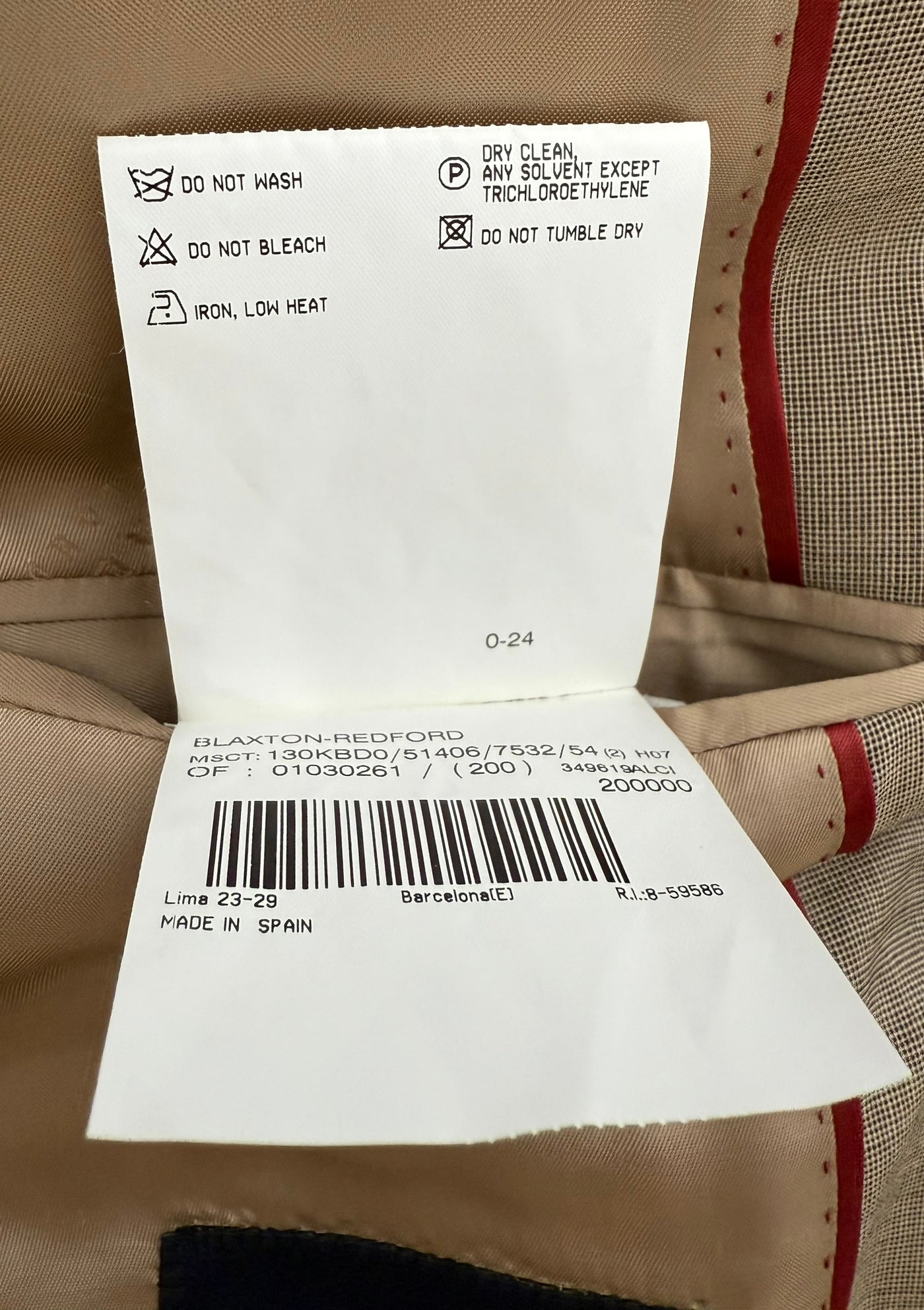 Traje Burberry (M)