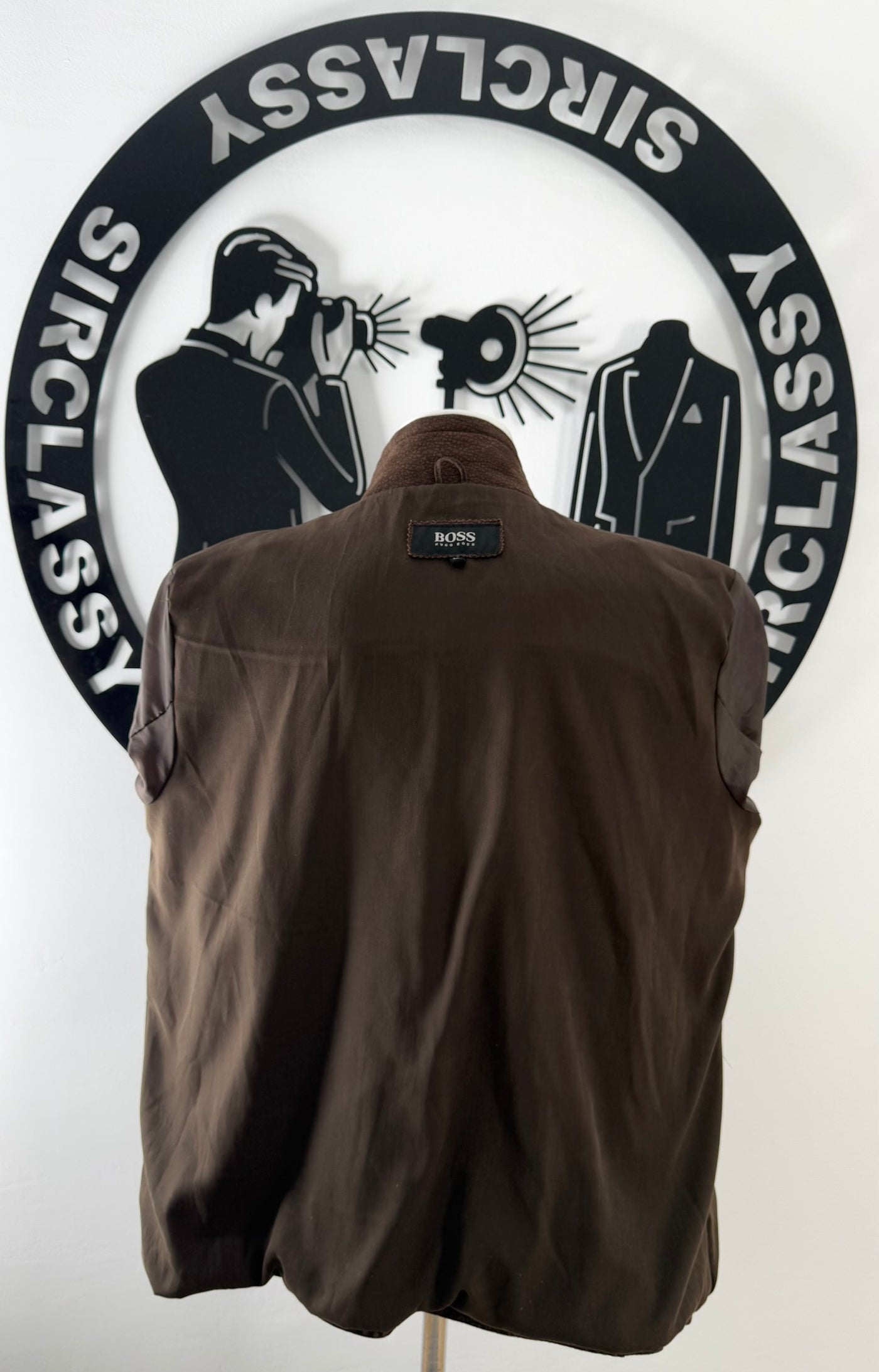 Abrigo de piel Hugo Boss (M)