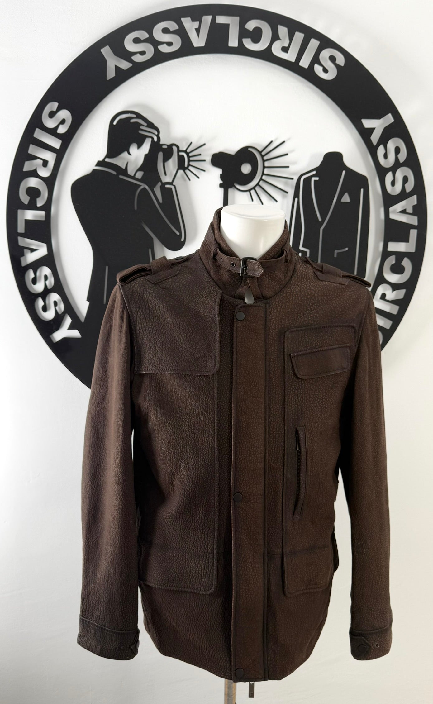 Abrigo de piel Hugo Boss (M)