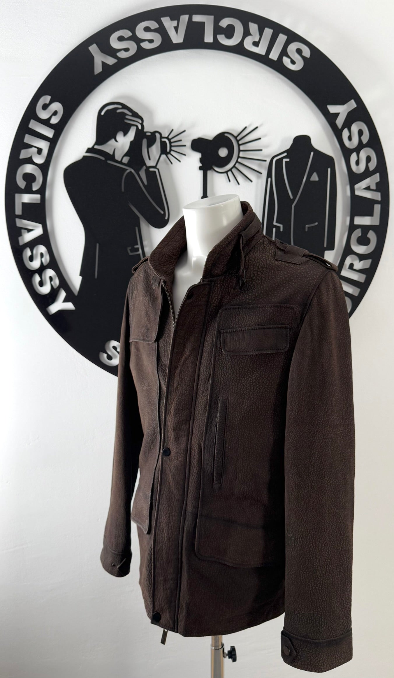 Abrigo de piel Hugo Boss (M)