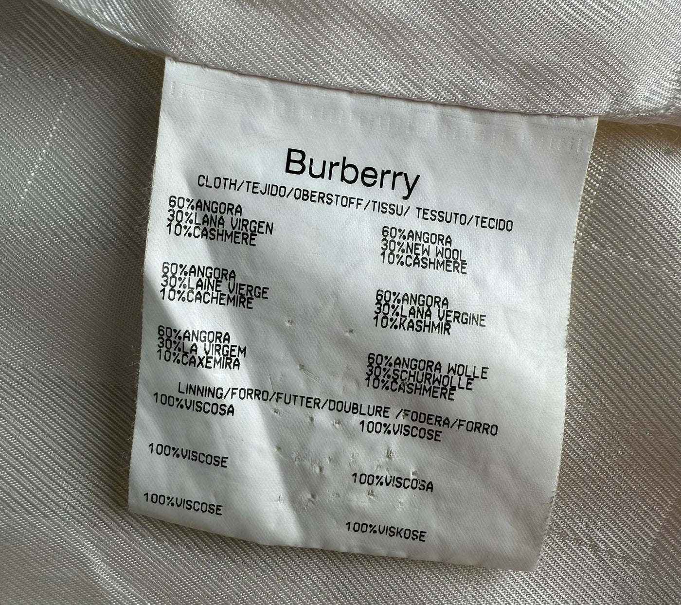 Abrigo Burberry (M)