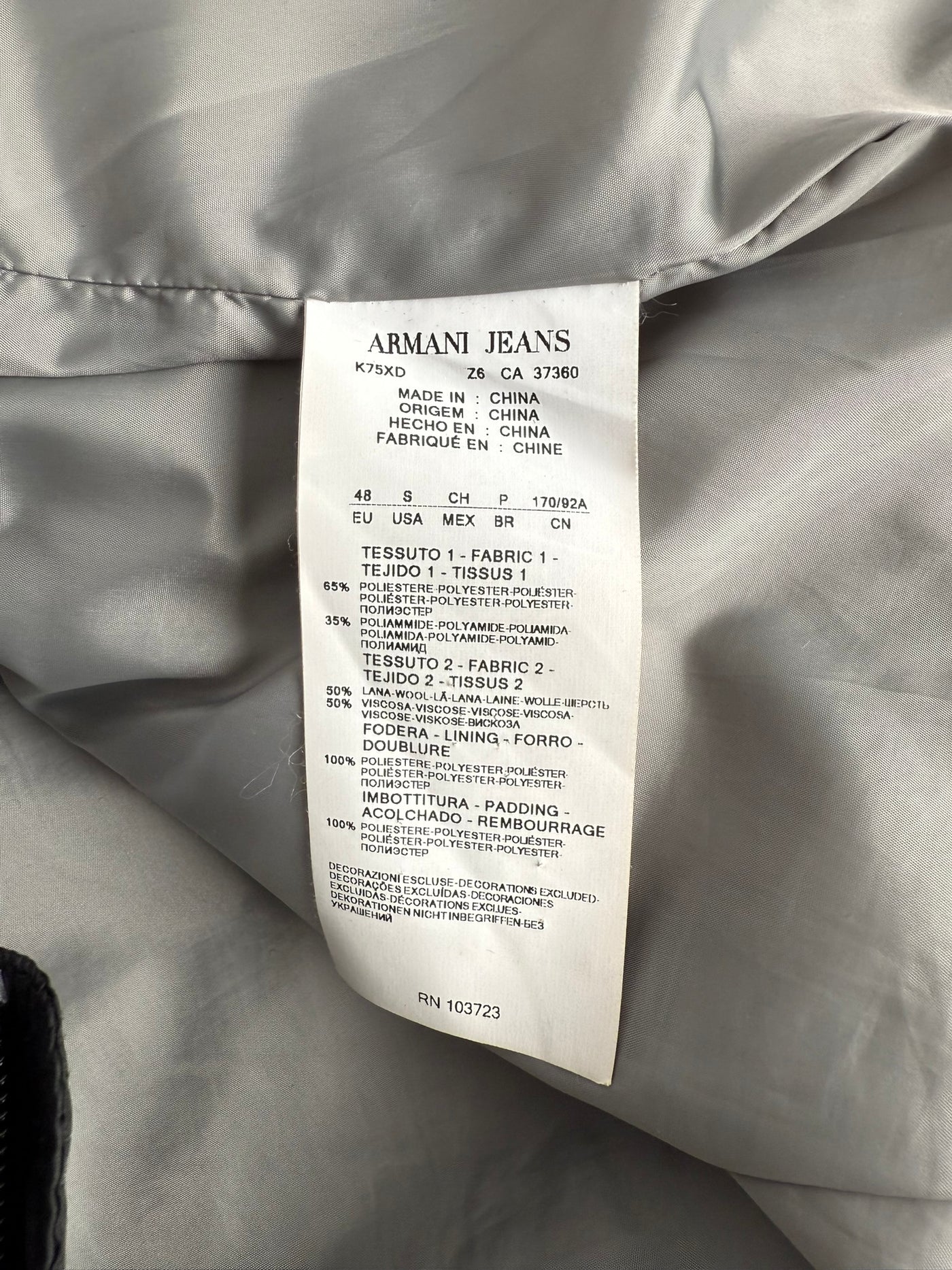 Abrigo Armani (S)