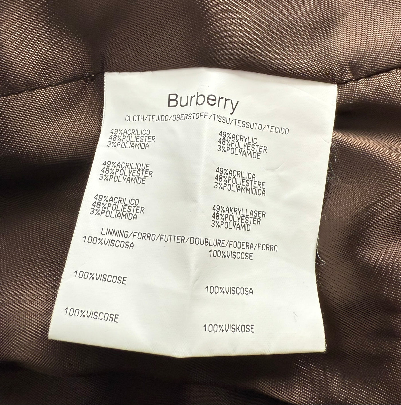 Abrigo Burberry (S)