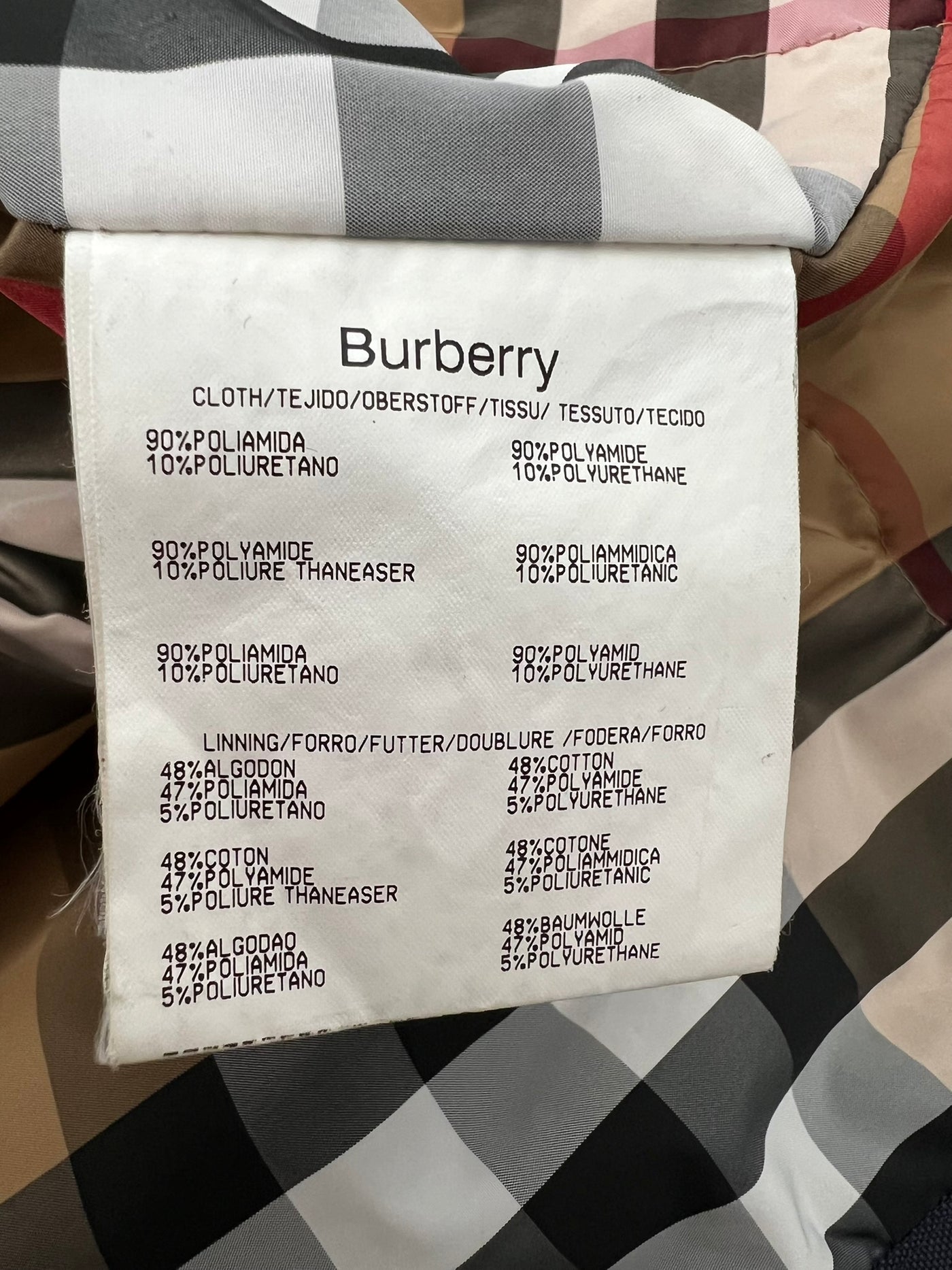 Abrigo Burberry (XL)