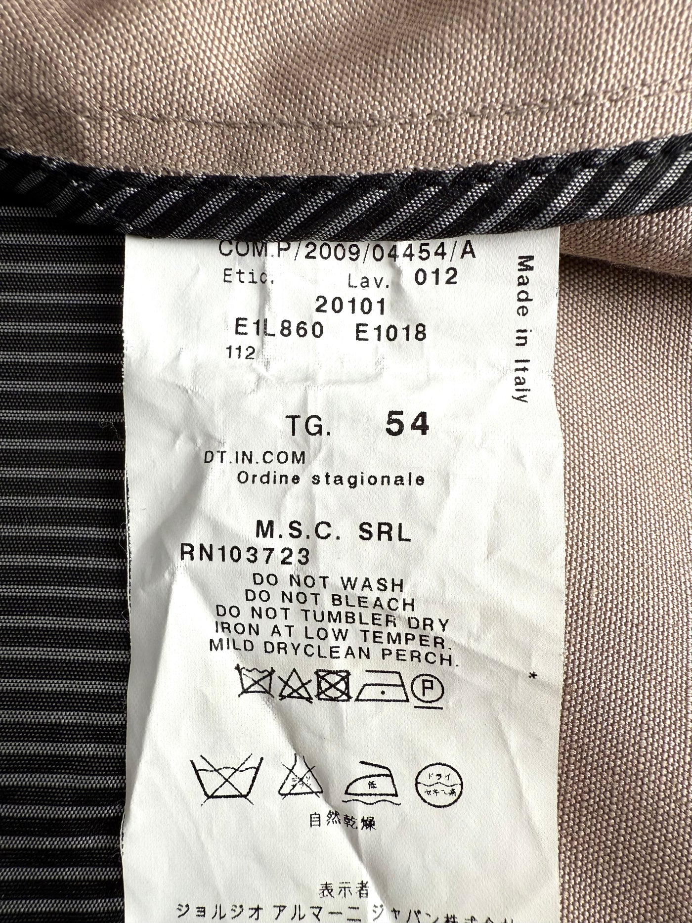 Gabardina Armani (L)