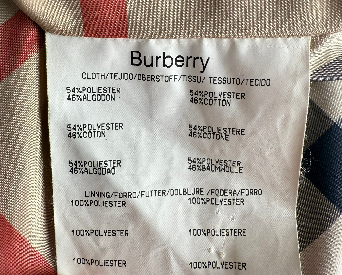 Abrigo Burberry (XL)