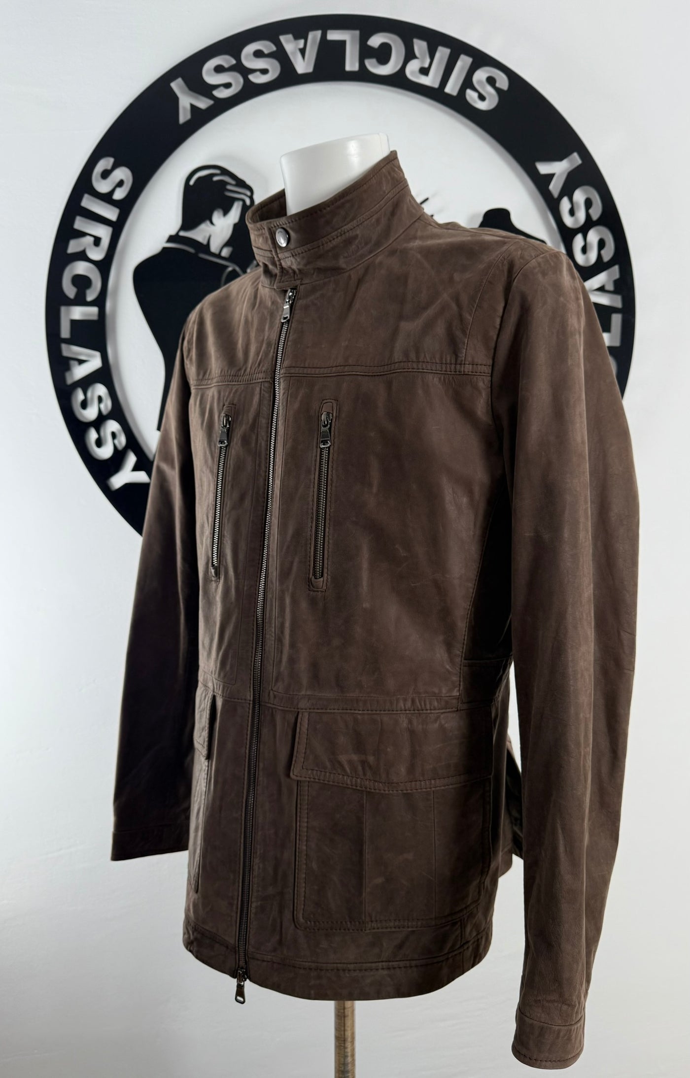Abrigo de piel Hugo Boss (M)