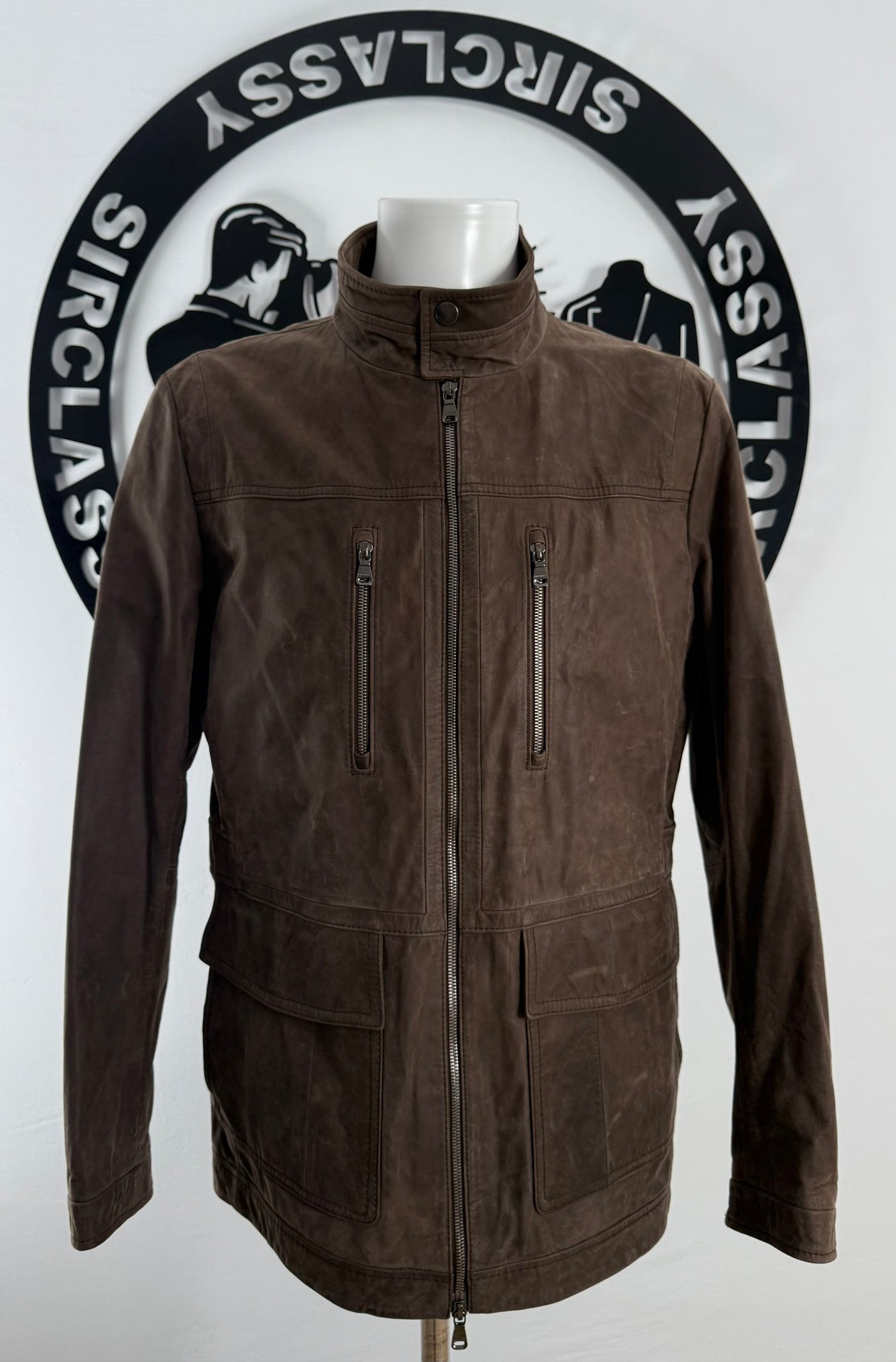 Abrigo de piel Hugo Boss (M)