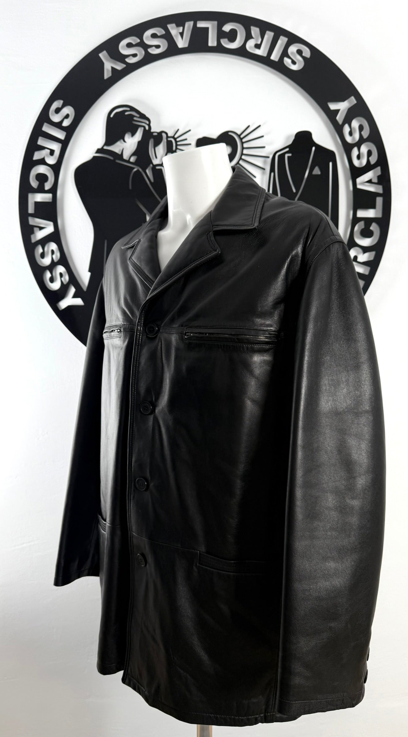 Abrigo de piel Versace (XL)