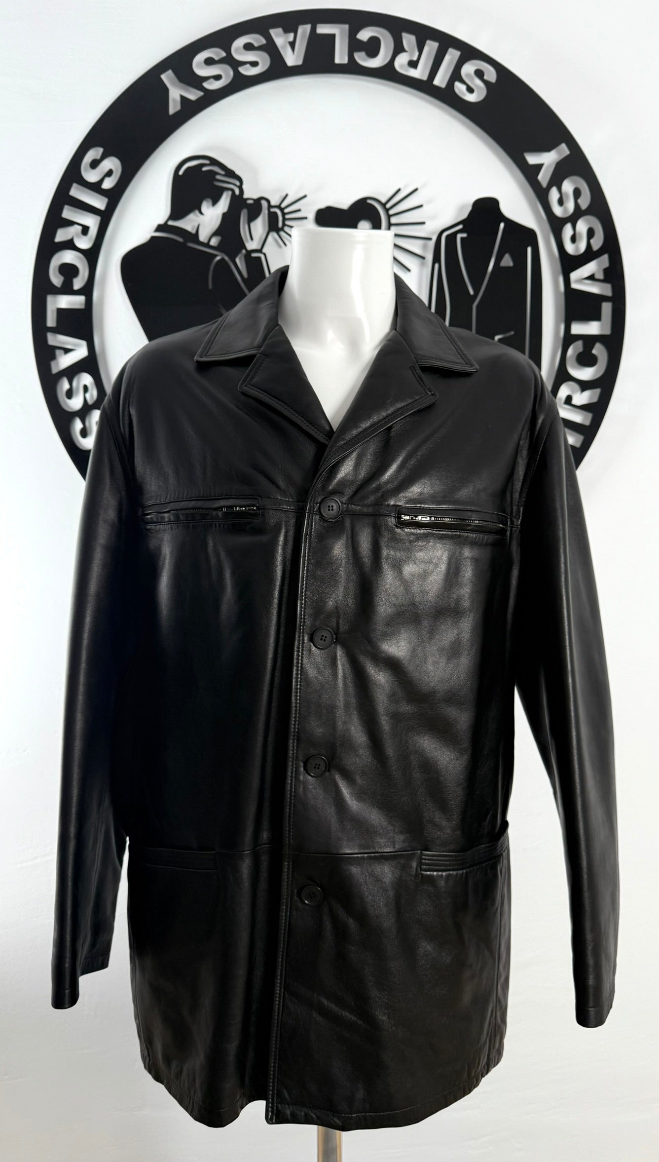 Abrigo de piel Versace (XL)