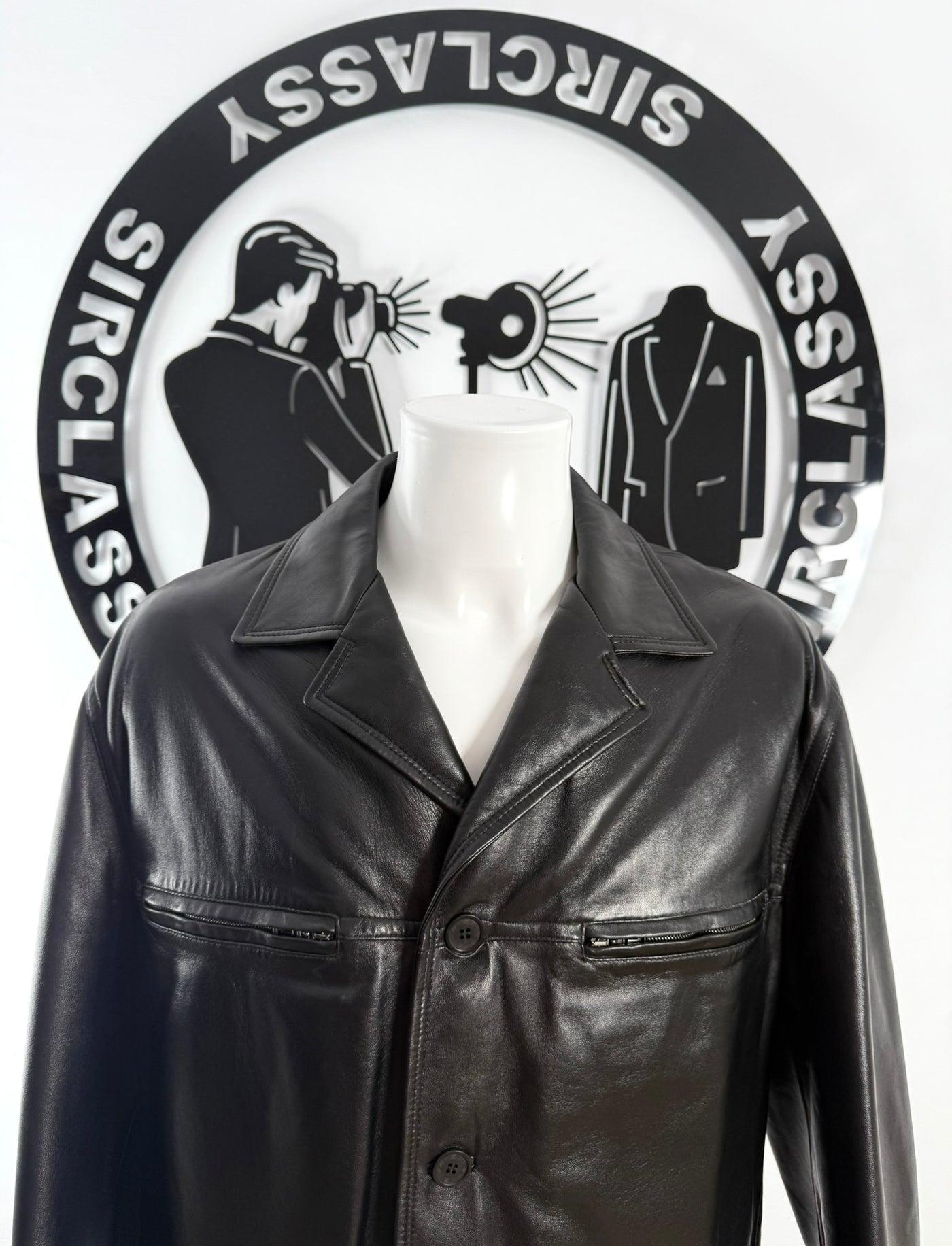 Abrigo de piel Versace (XL)