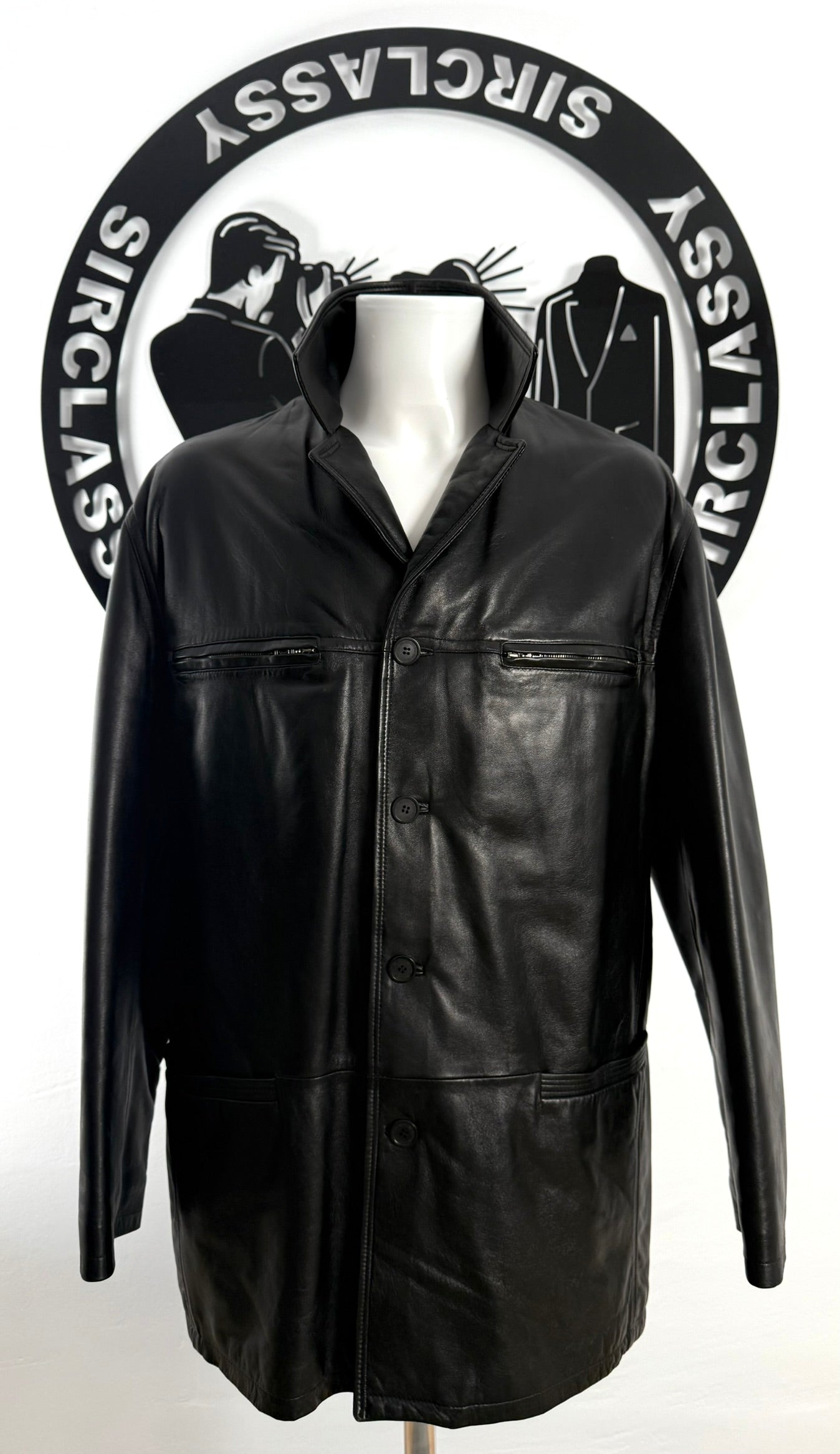 Abrigo de piel Versace (XL)
