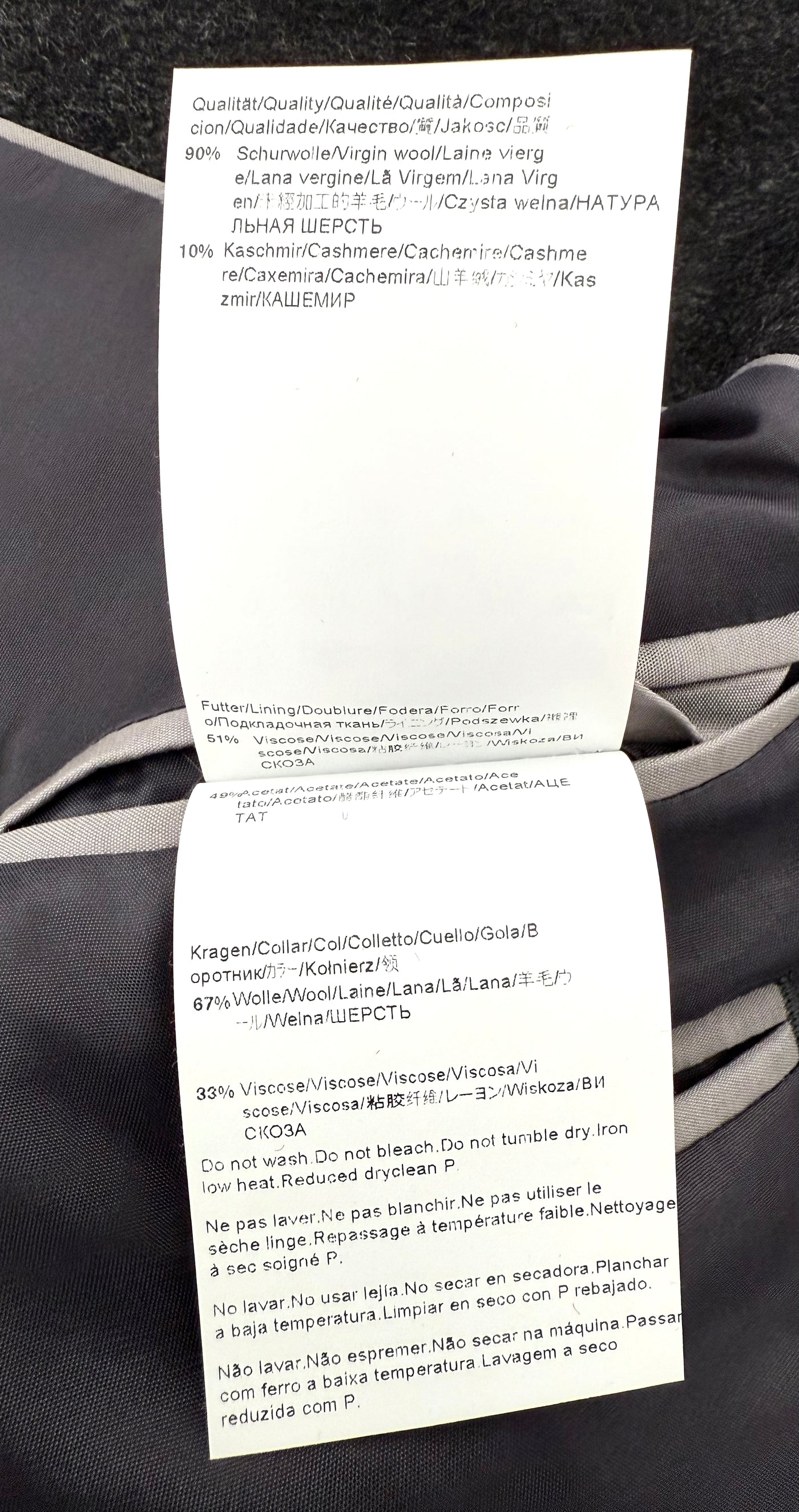 Abrigo de lana Hugo Boss (M)