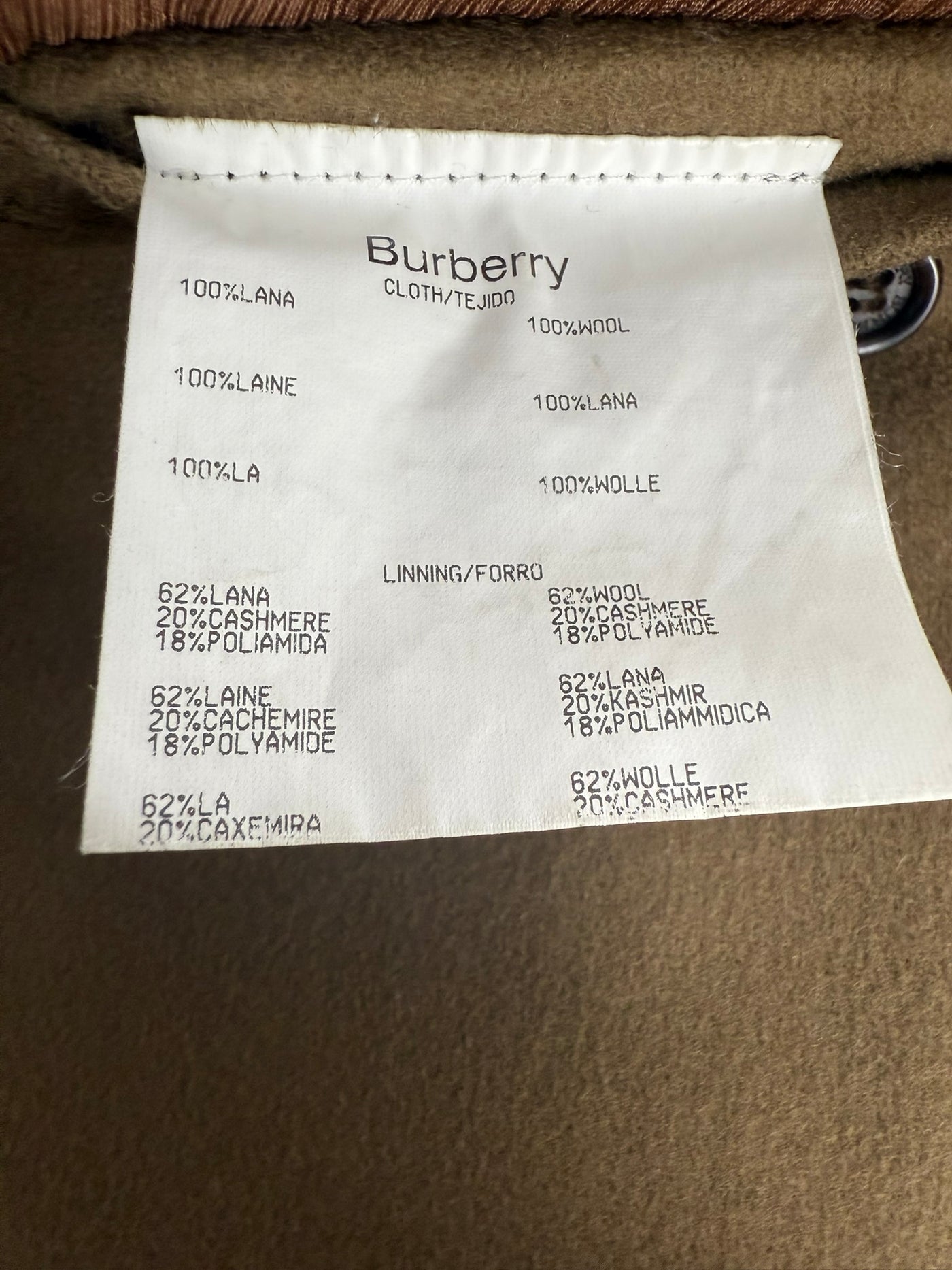 Abrigo Burberry (L)