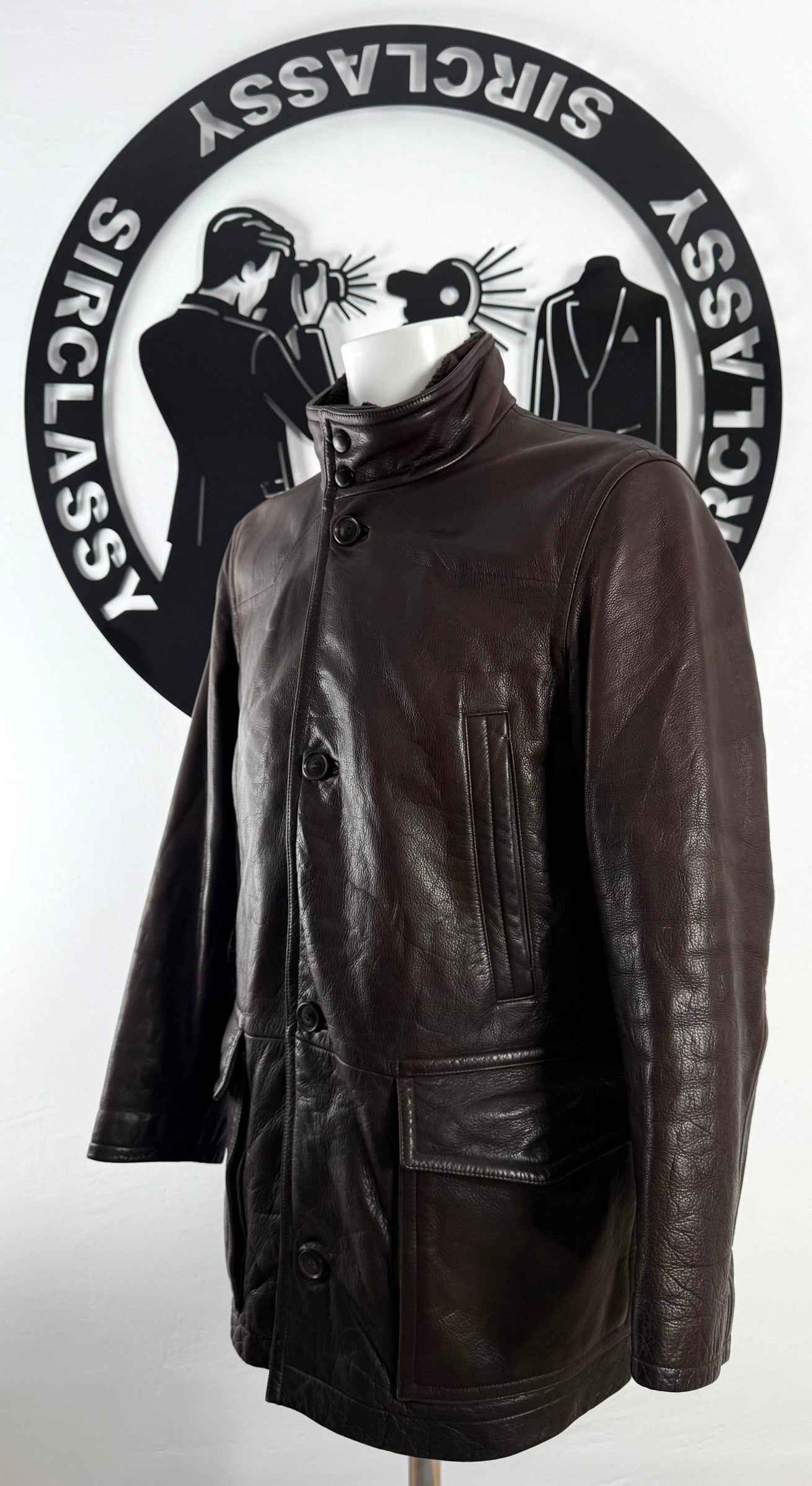Abrigo de piel Hugo Boss (M)