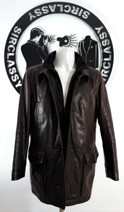 Abrigo de piel Hugo Boss (M)