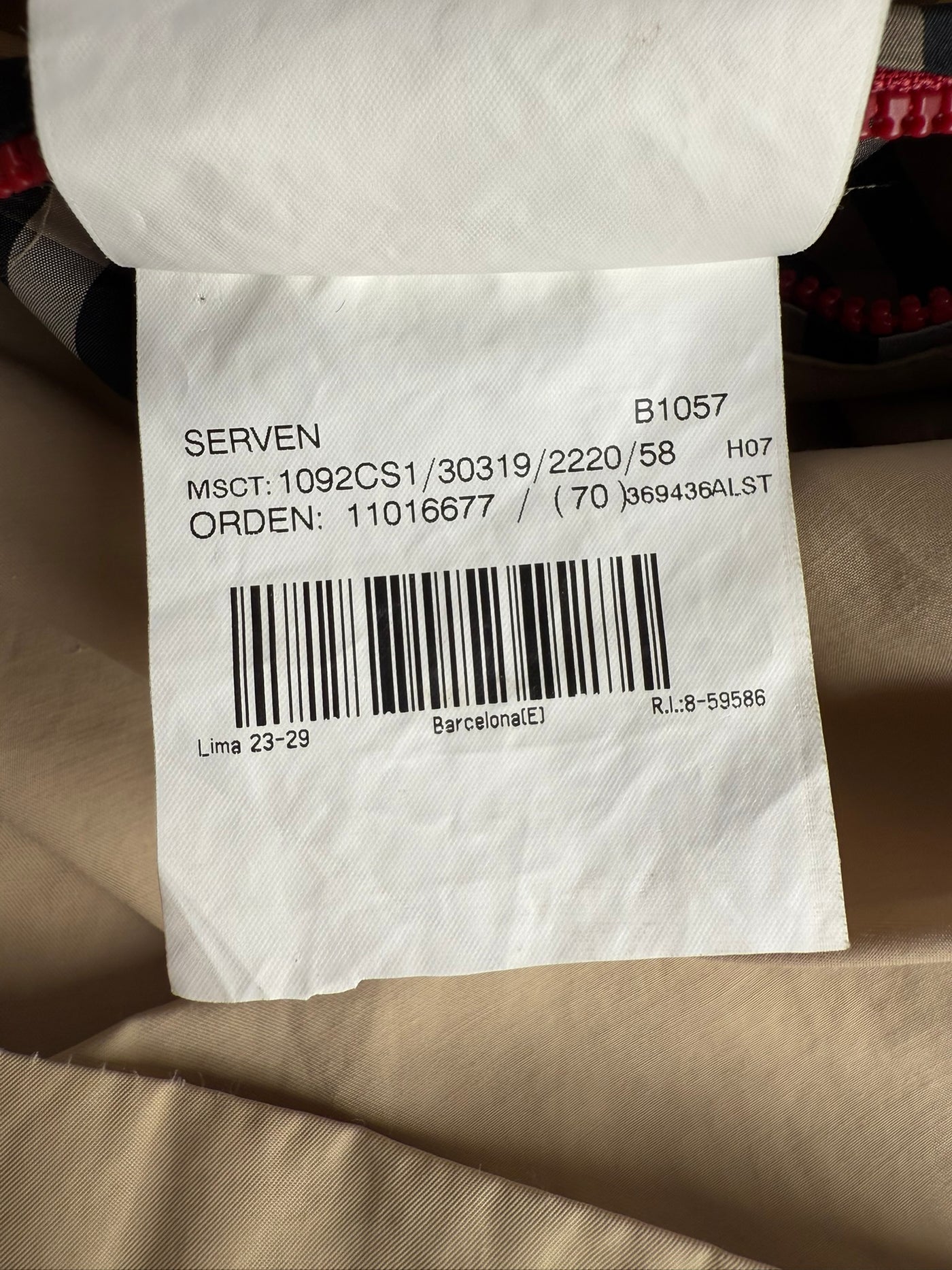 Cazadora Burberry (XL)