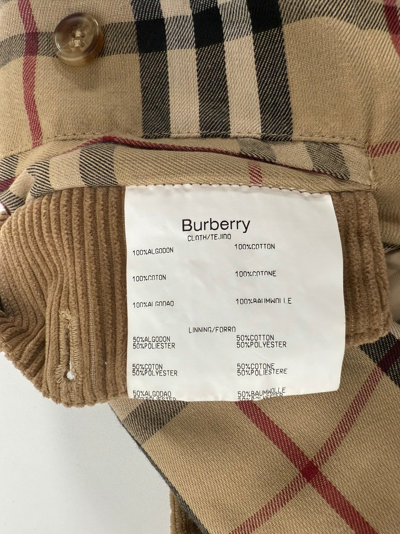 Abrigo Burberry (L)