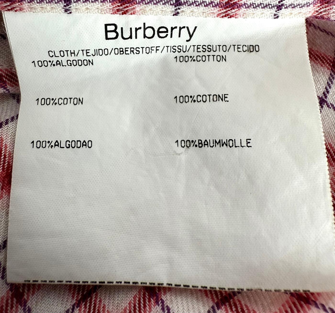 Camisa Burberry (M)