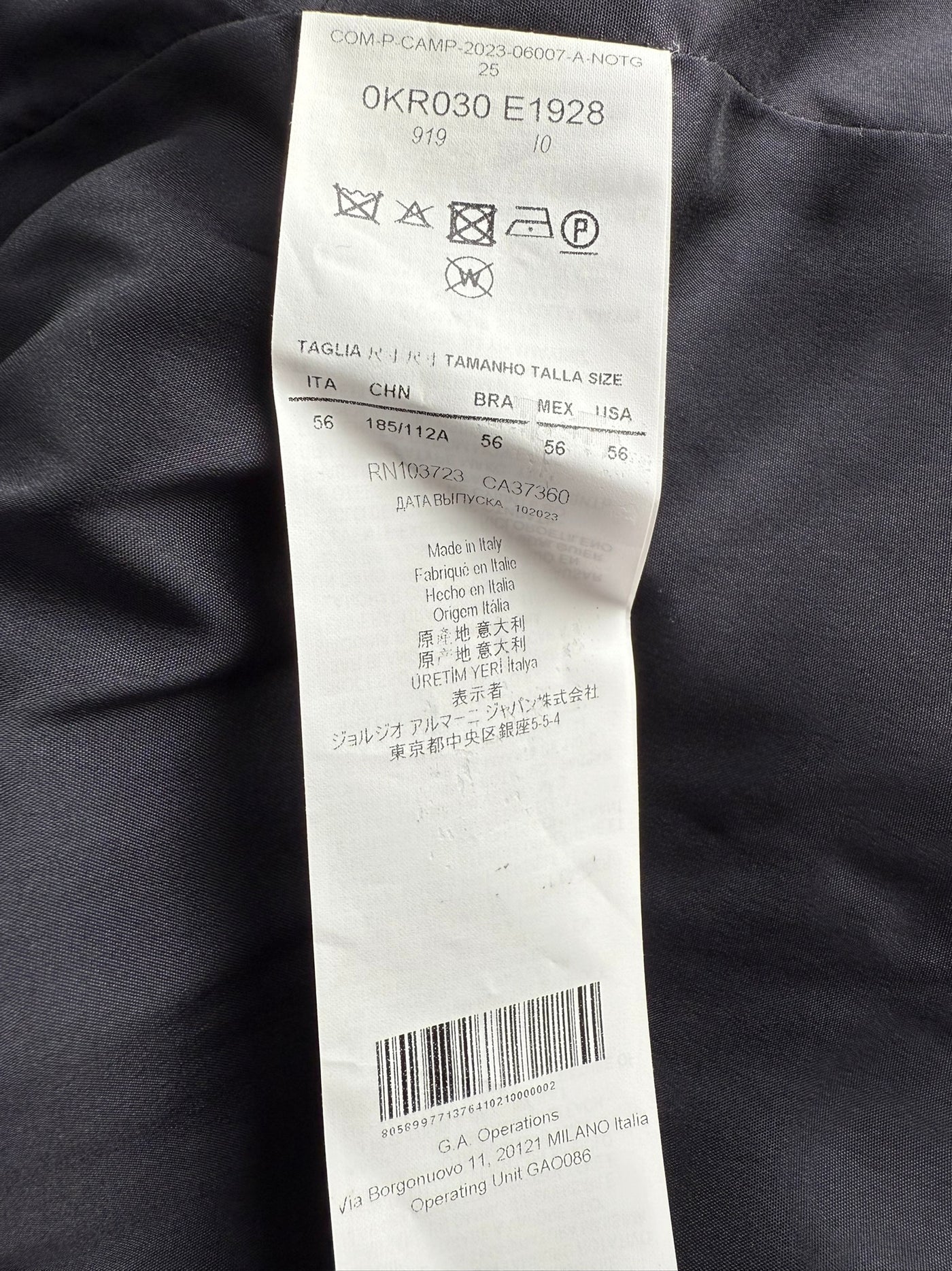 Abrigo Armani (XXL)