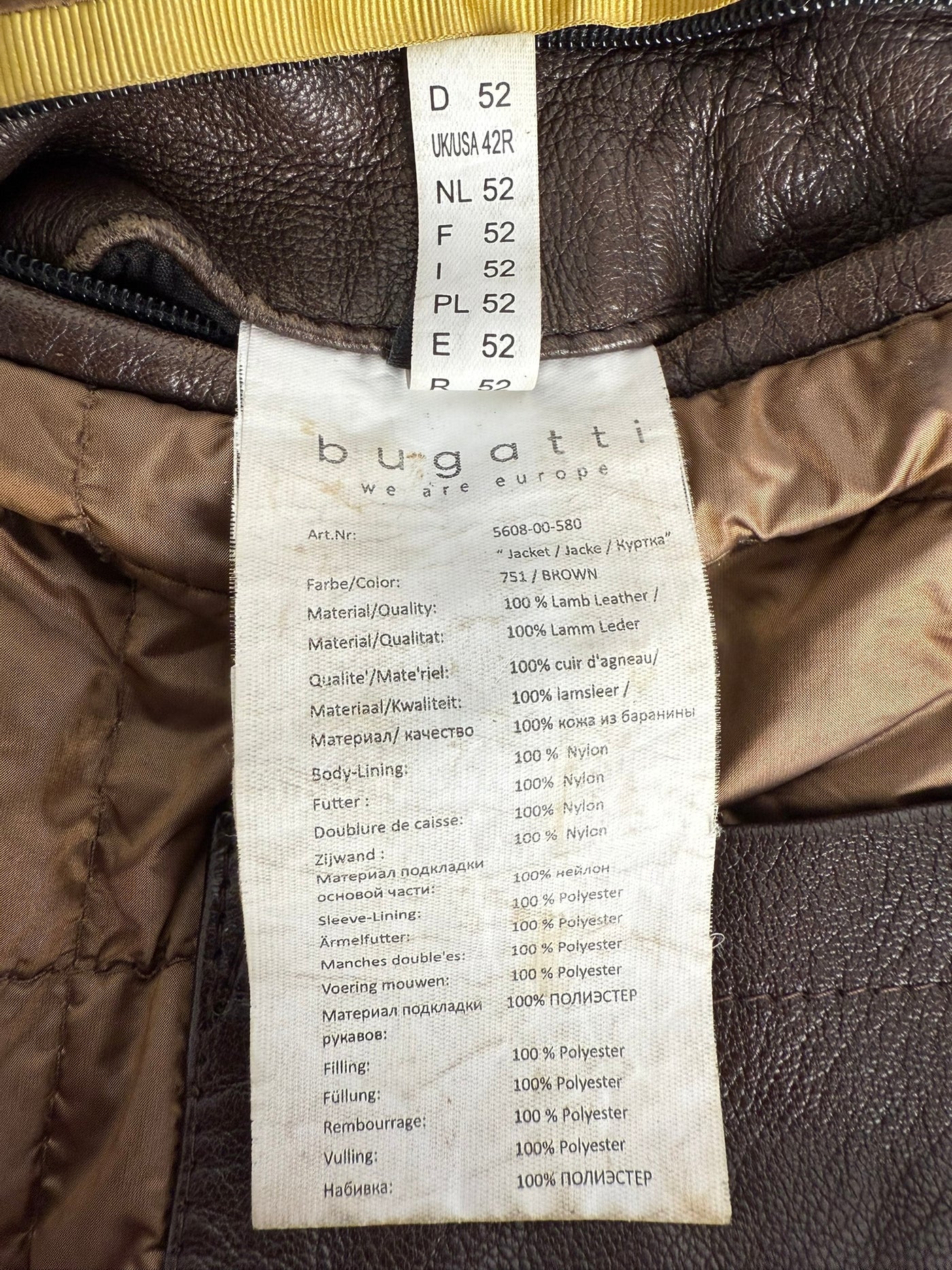 Abrigo de piel Bugatti (XL)