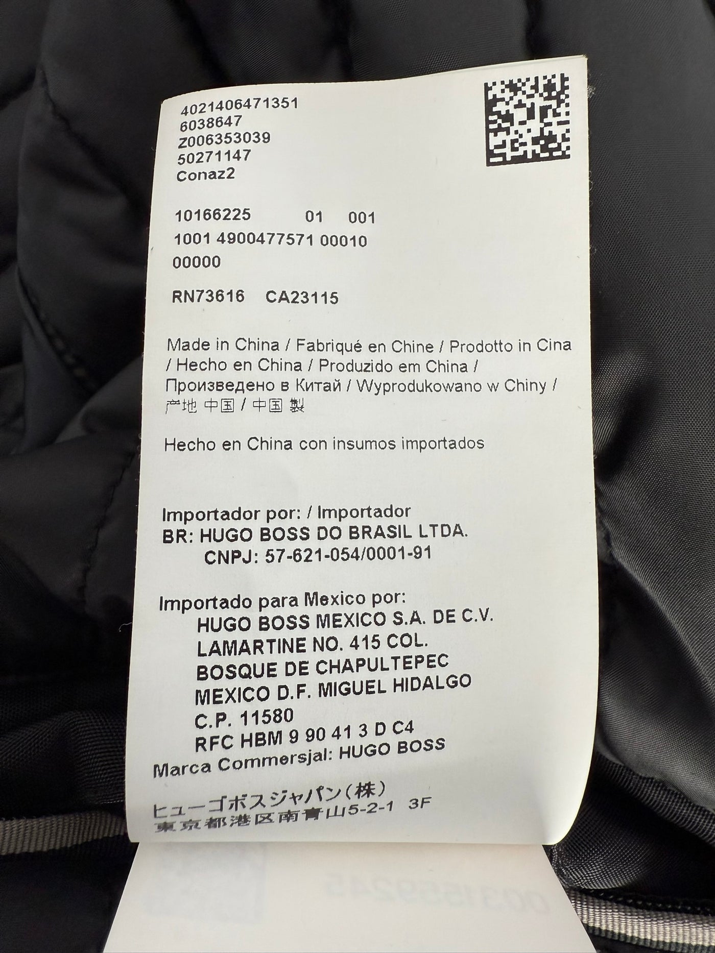 Abrigo Hugo Boss (XL)