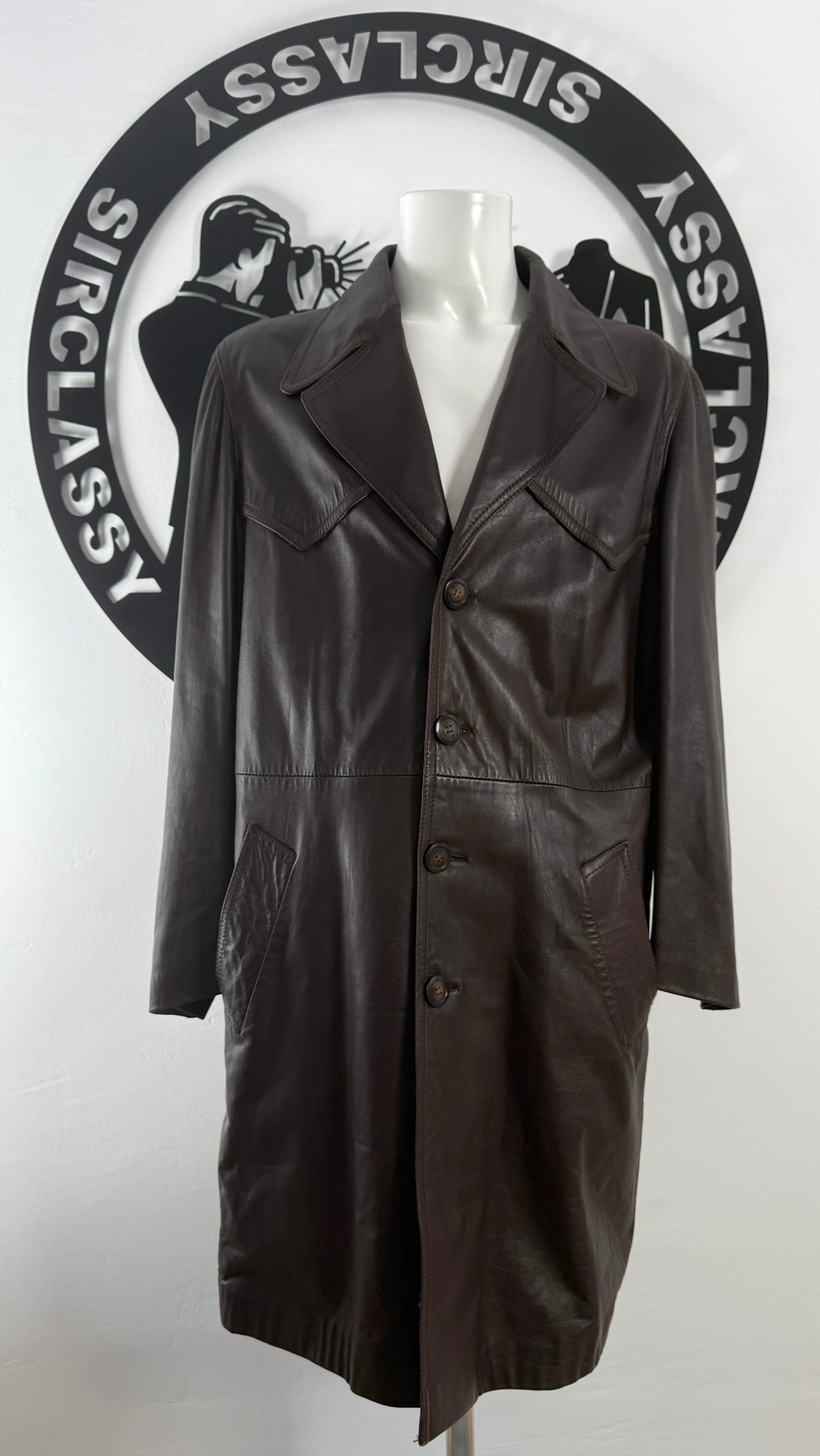 Abrigo de piel Balmain (XL)