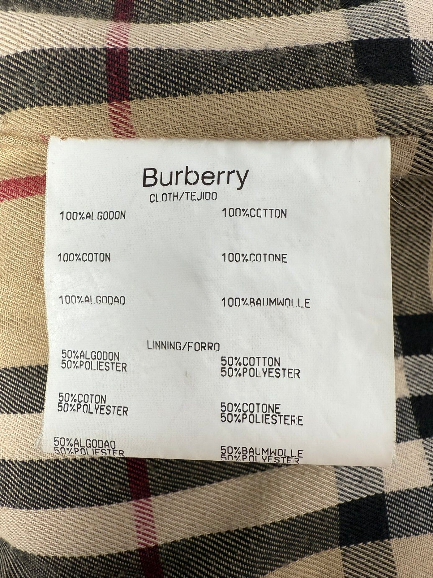 Abrigo Burberry (L)