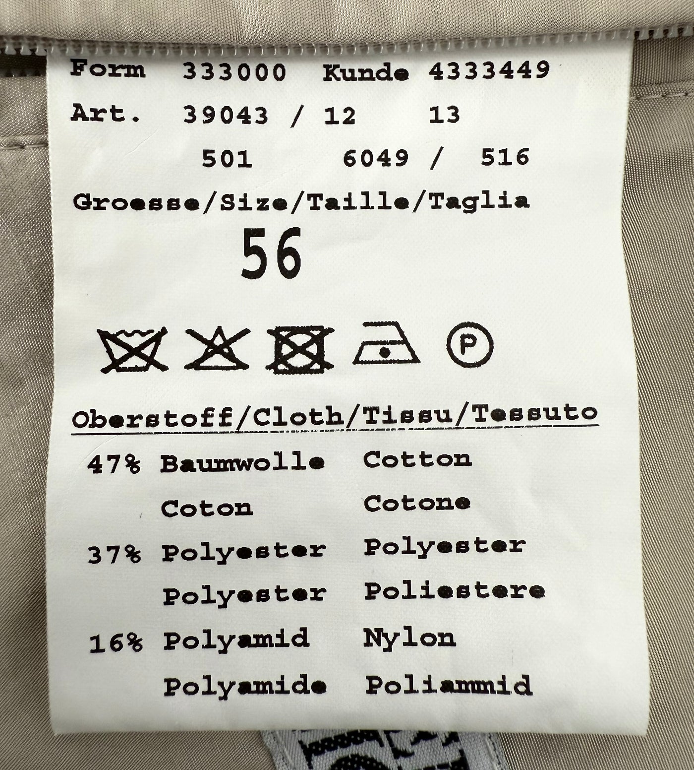 Gabardina Bugatti (XXL)