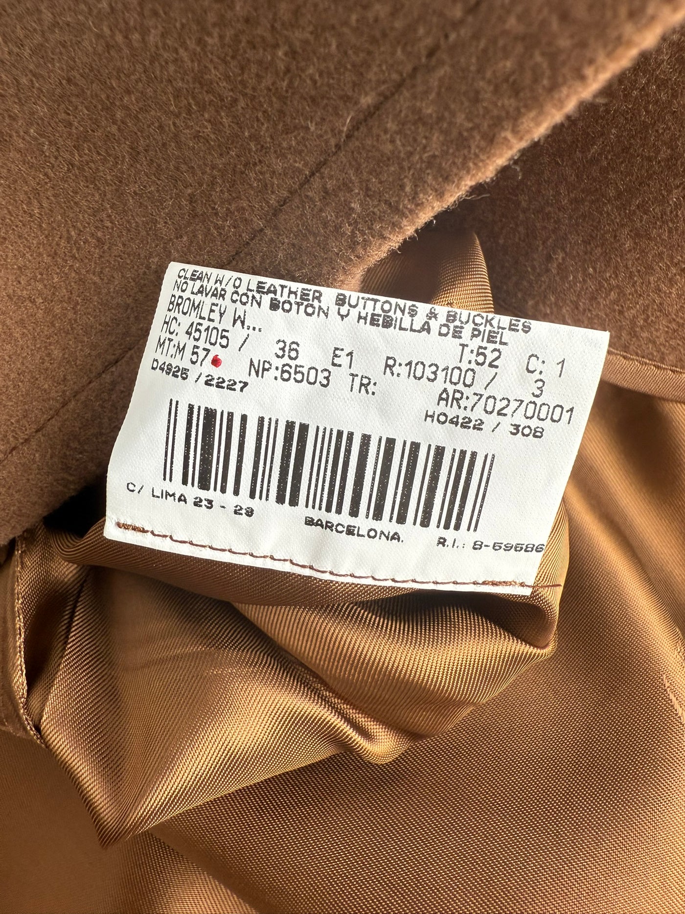 Abrigo Burberry (XL)