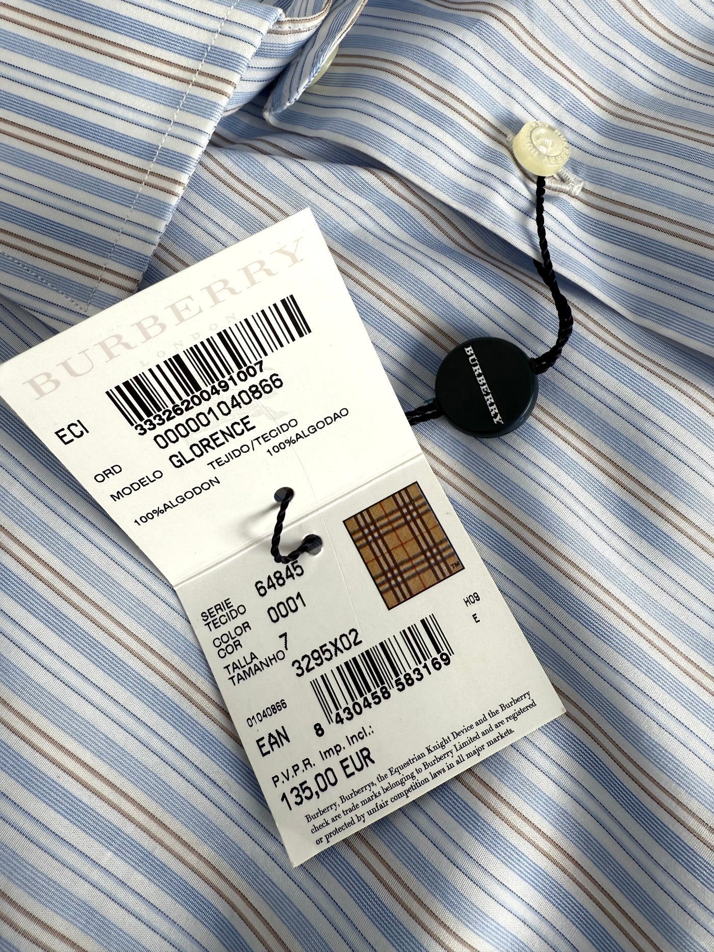 Camisa Burberry (XXL)