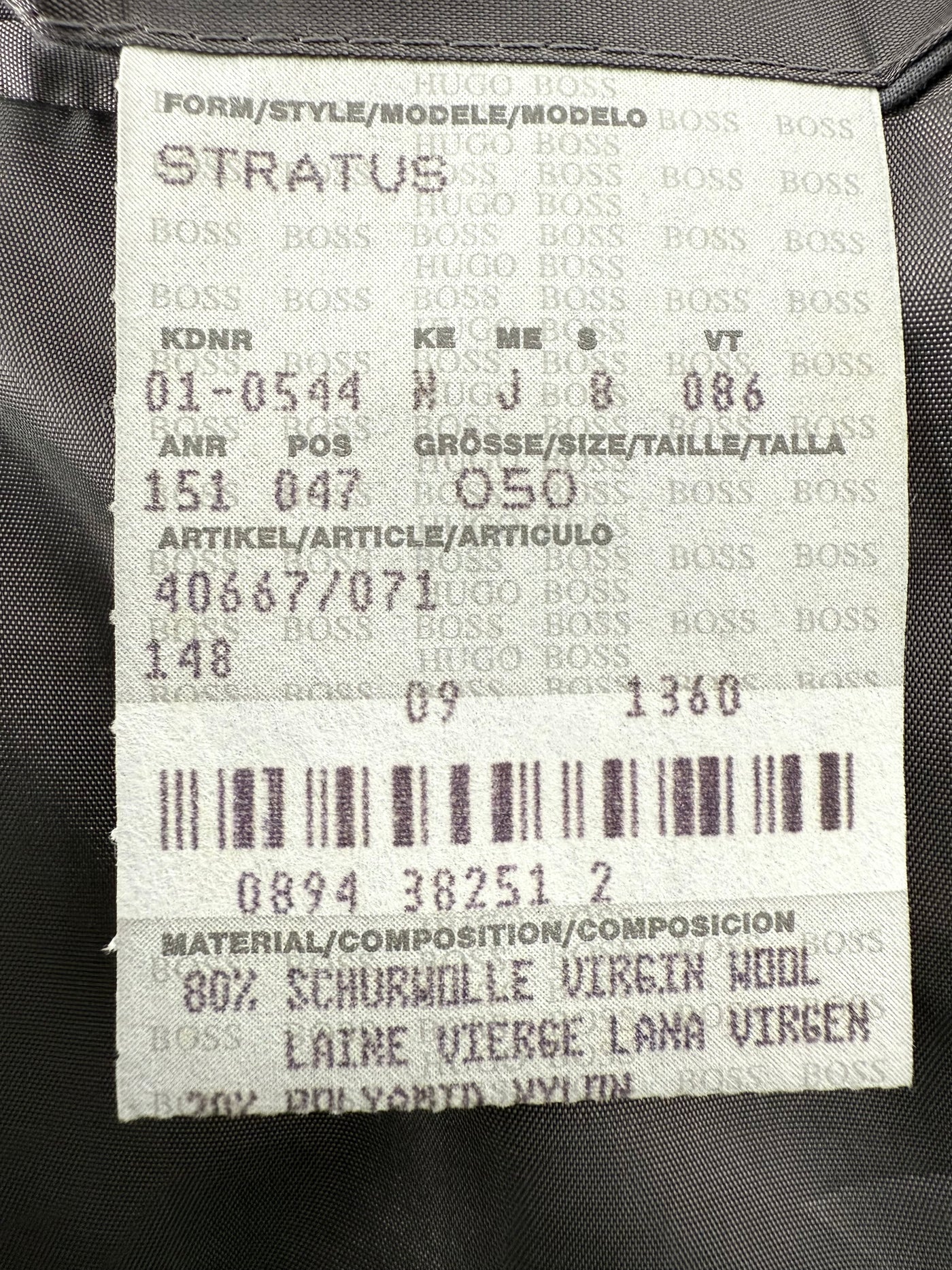 Abrigo Hugo Boss (XL)