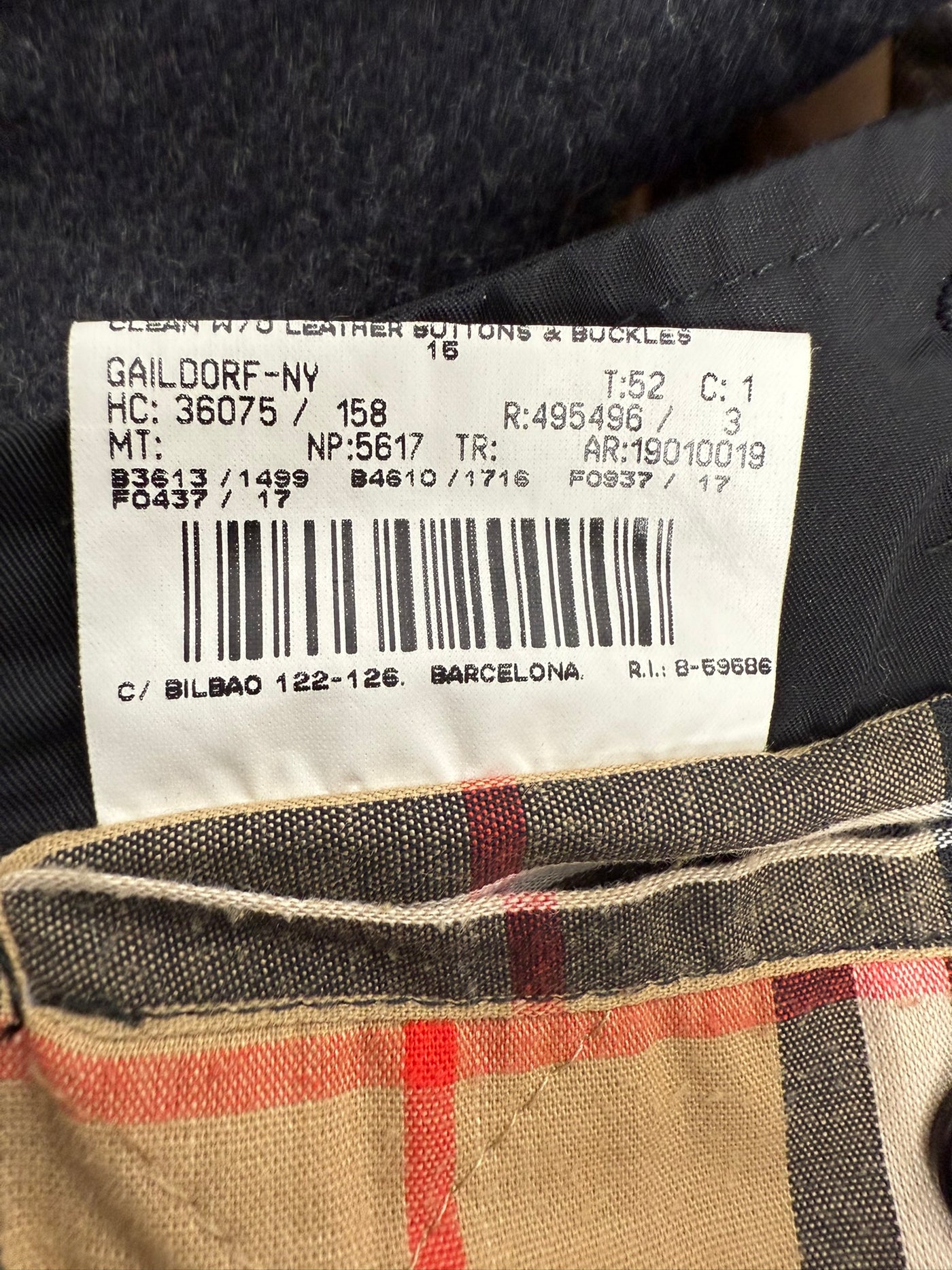 Gabardina Burberry (XXL)