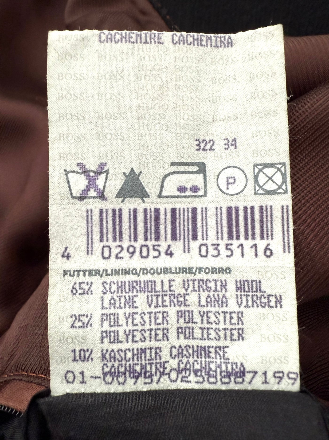 Abrigo Hugo Boss (XL)