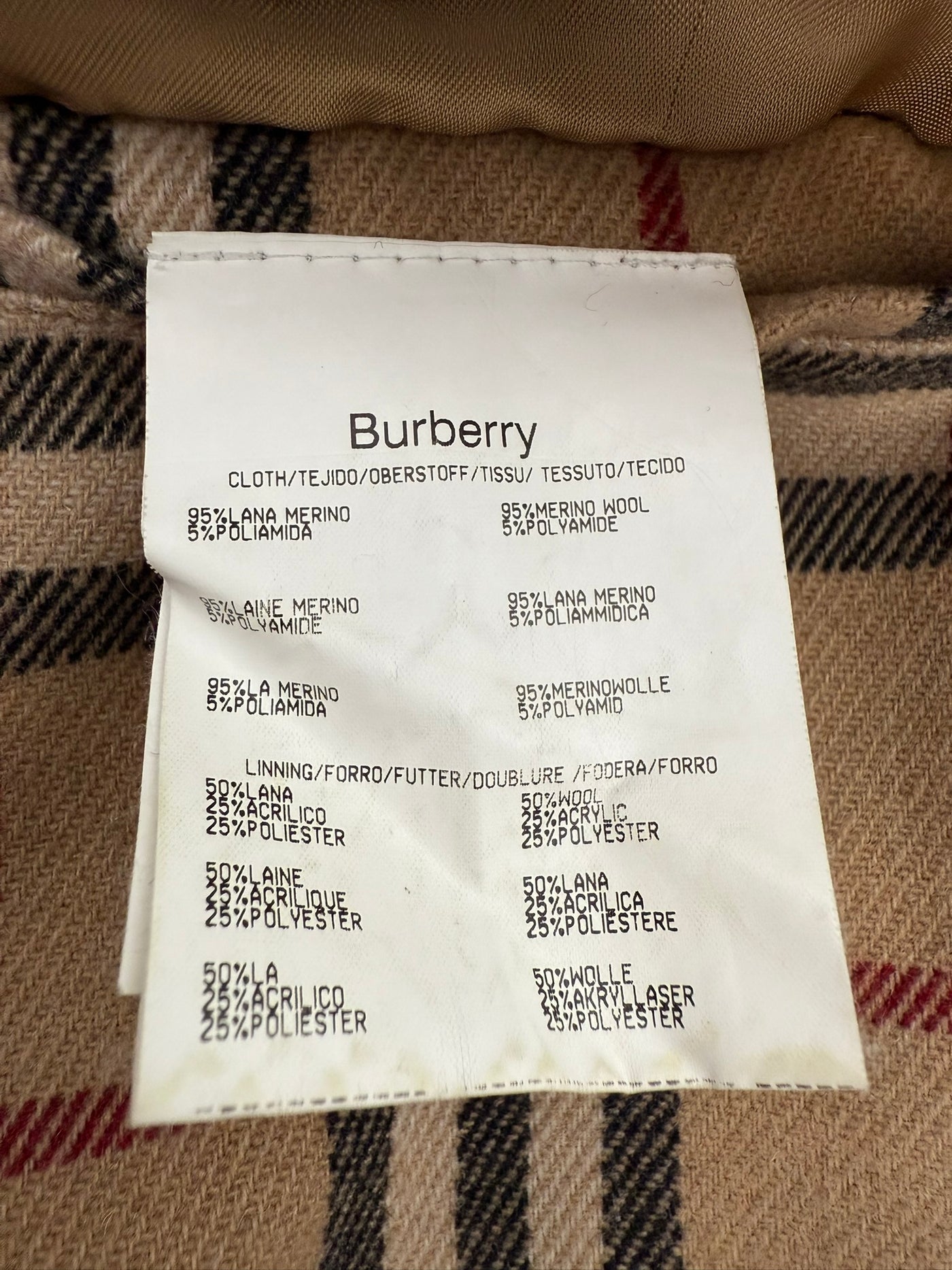 Abrigo Burberry (L)