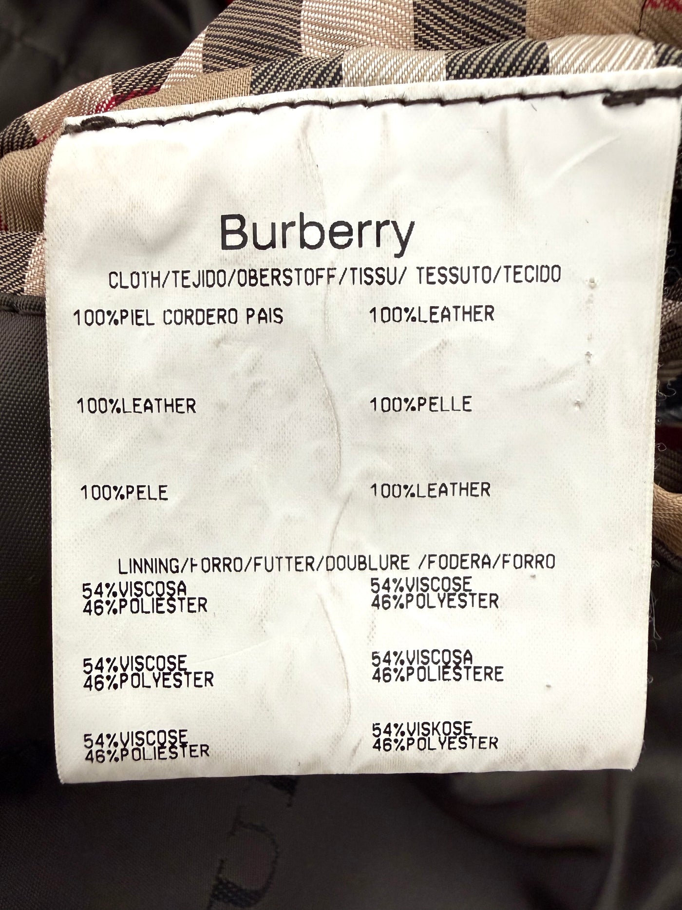 Abrigo de piel Burberry (XXL)