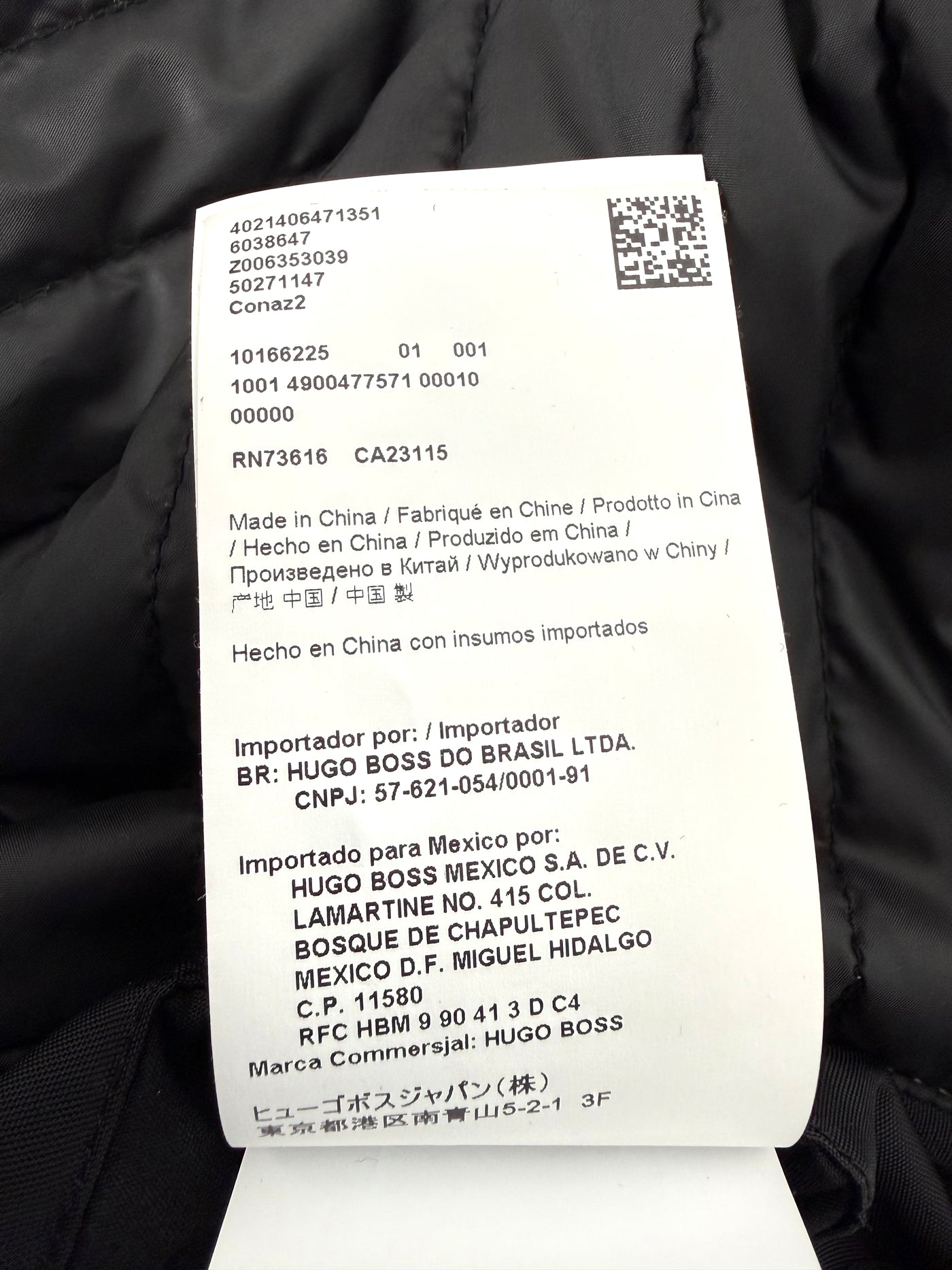 Abrigo Hugo Boss (XL)