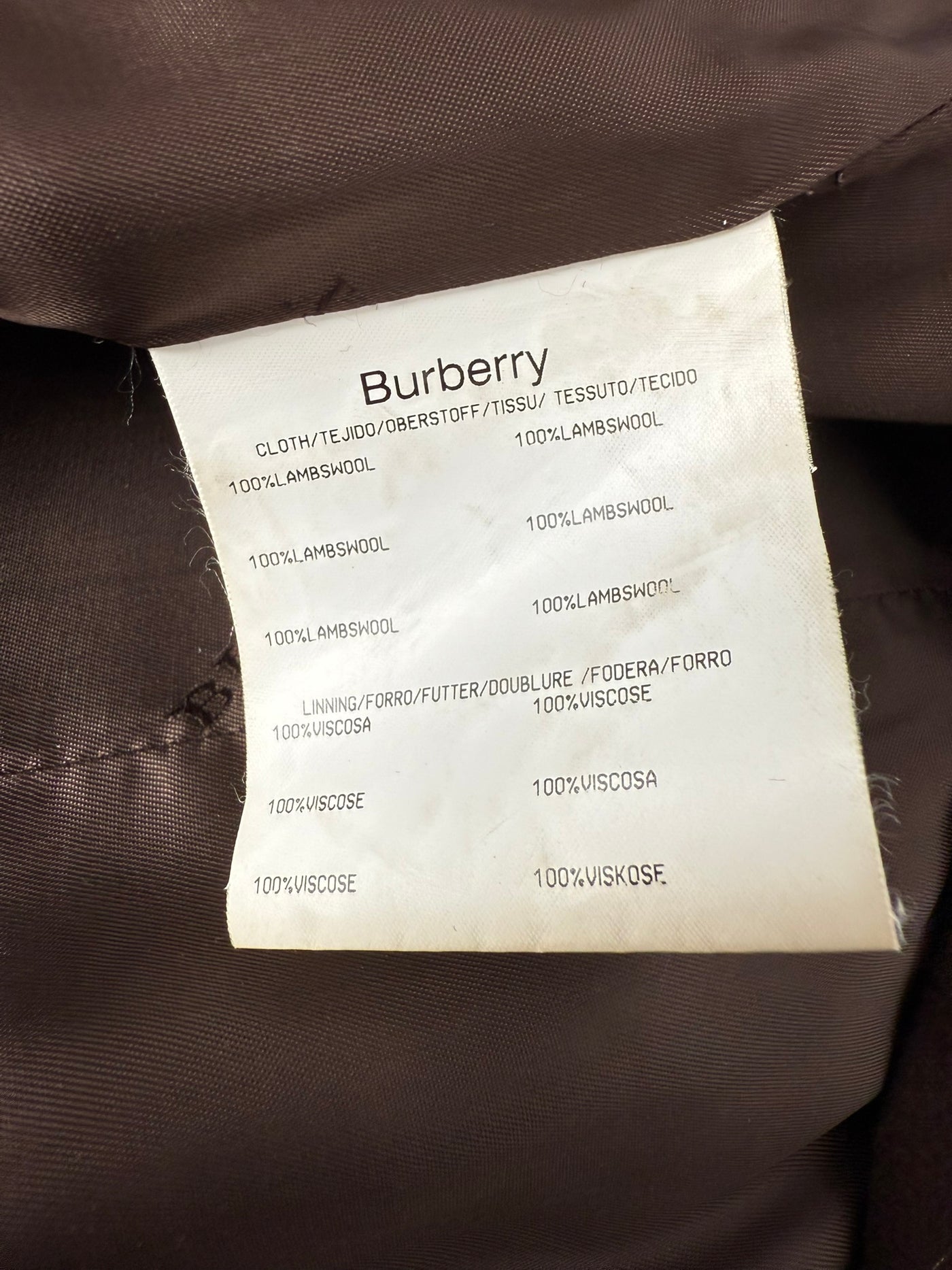 Abrigo Burberry