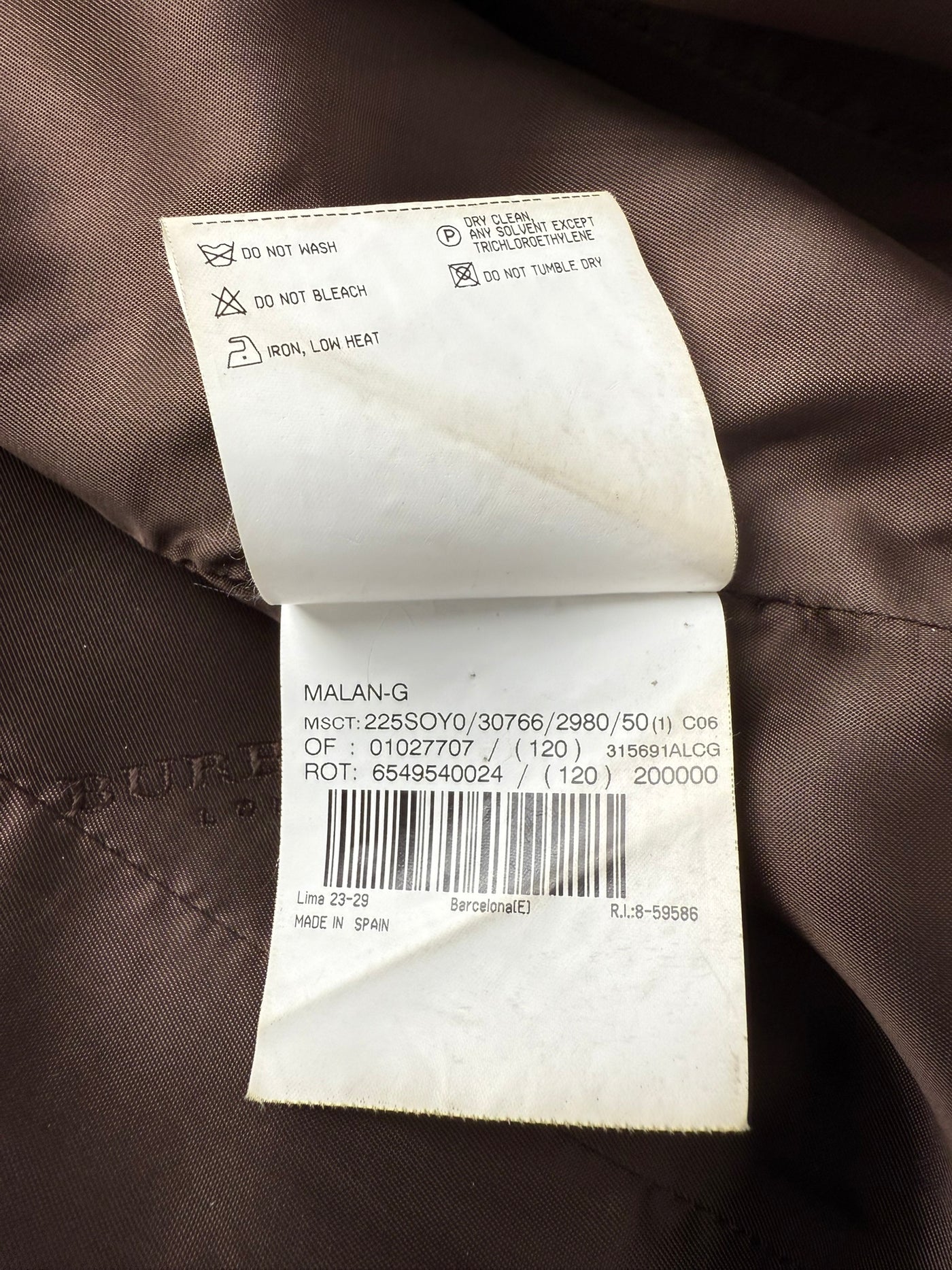 Abrigo Burberry