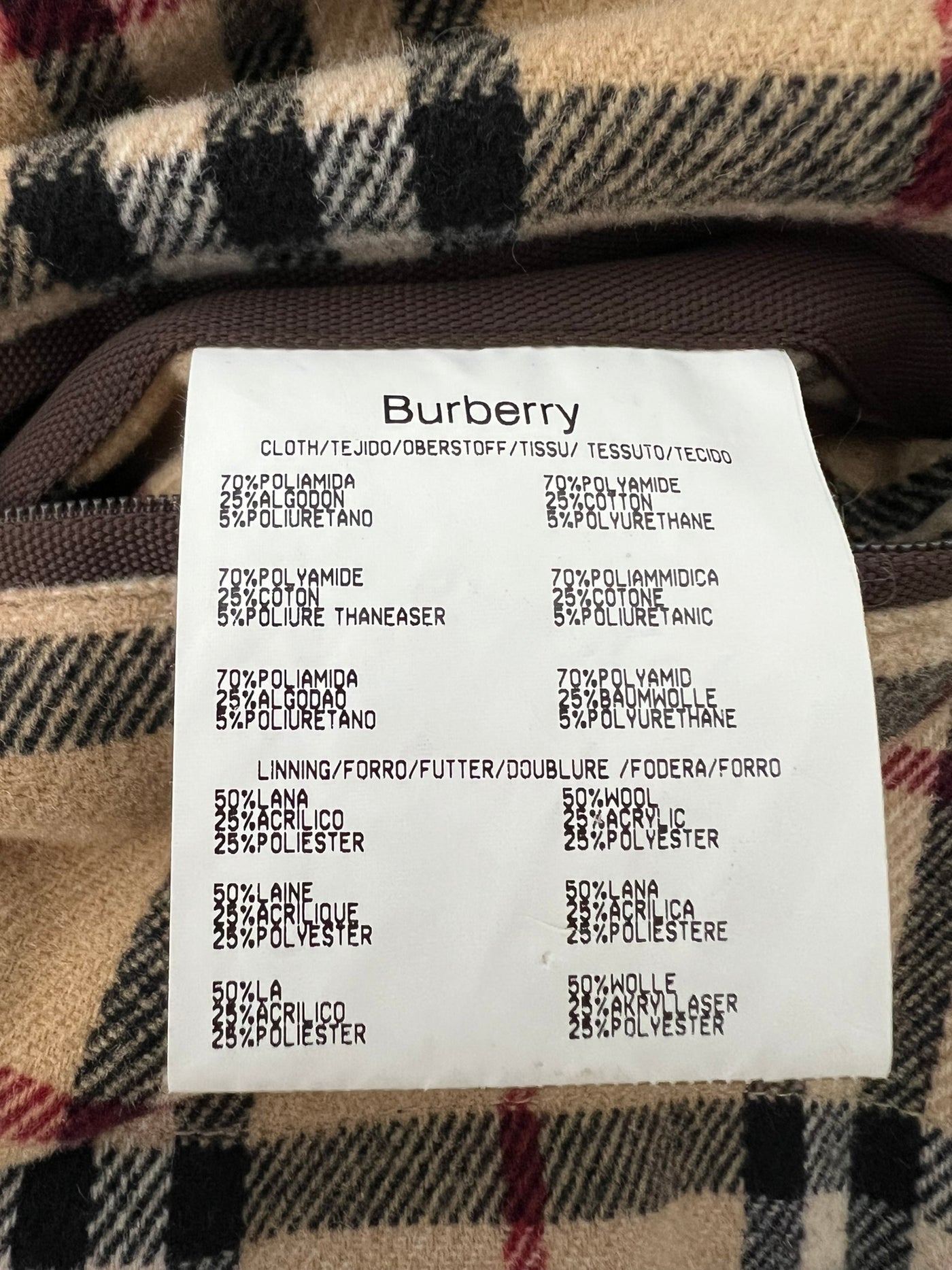 Abrigo Burberry (XXL)