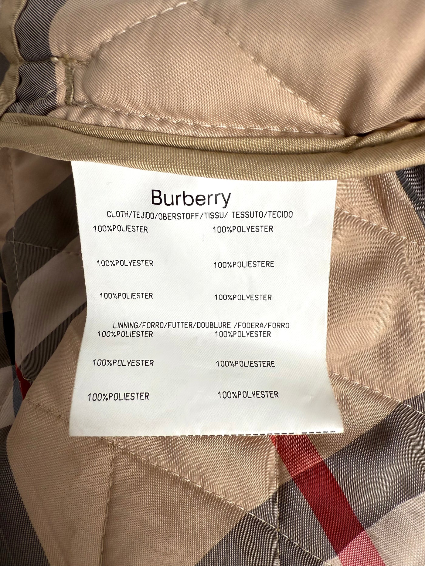 Abrigo Burberry (L)