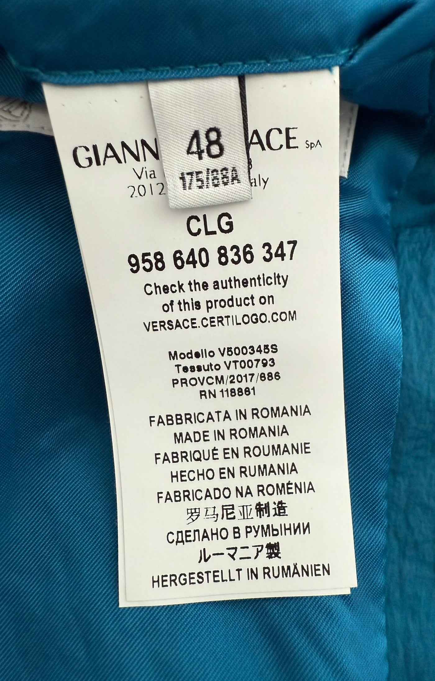 Gabardina Versace (L)