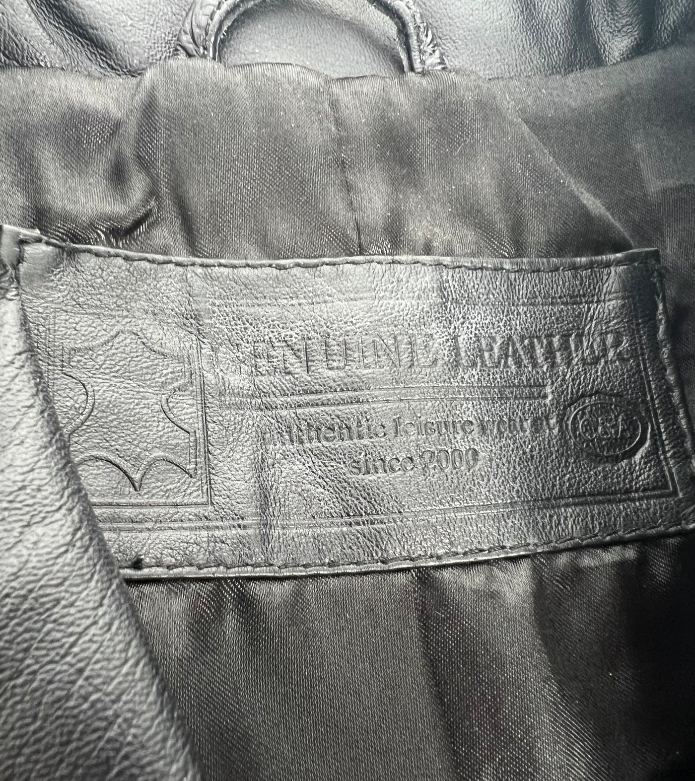 Abrigo de piel Genuine Leather (L)