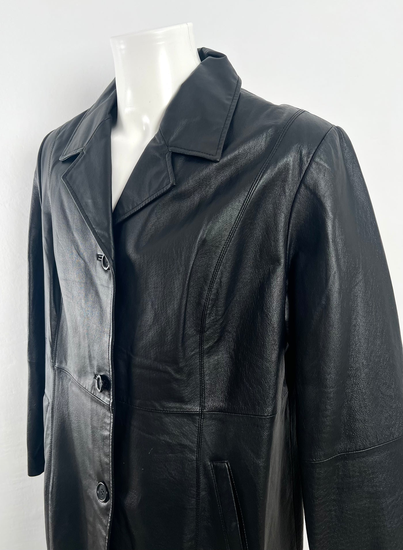 Abrigo de piel Genuine Leather (L)