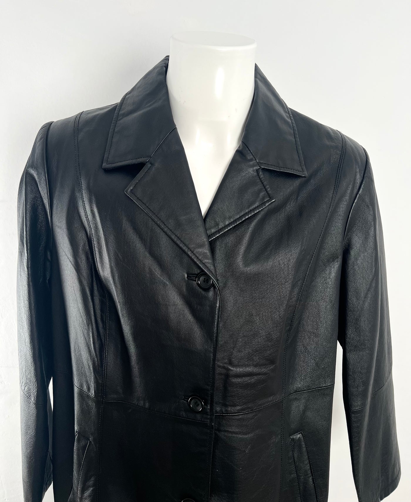 Abrigo de piel Genuine Leather (L)